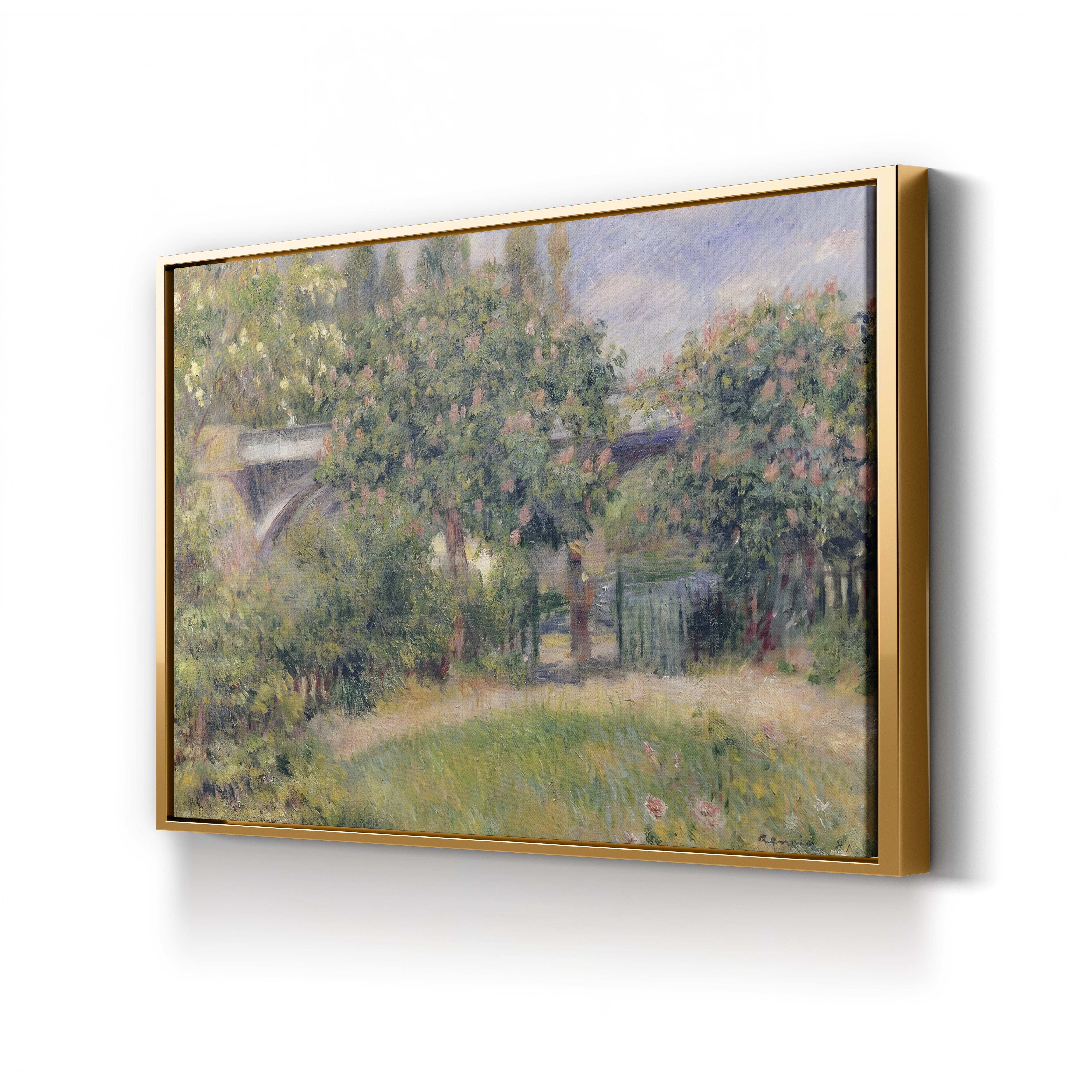 Railway Bridge at Chatou, 1881 – Renoir Wall Art | Impressionist Canvas