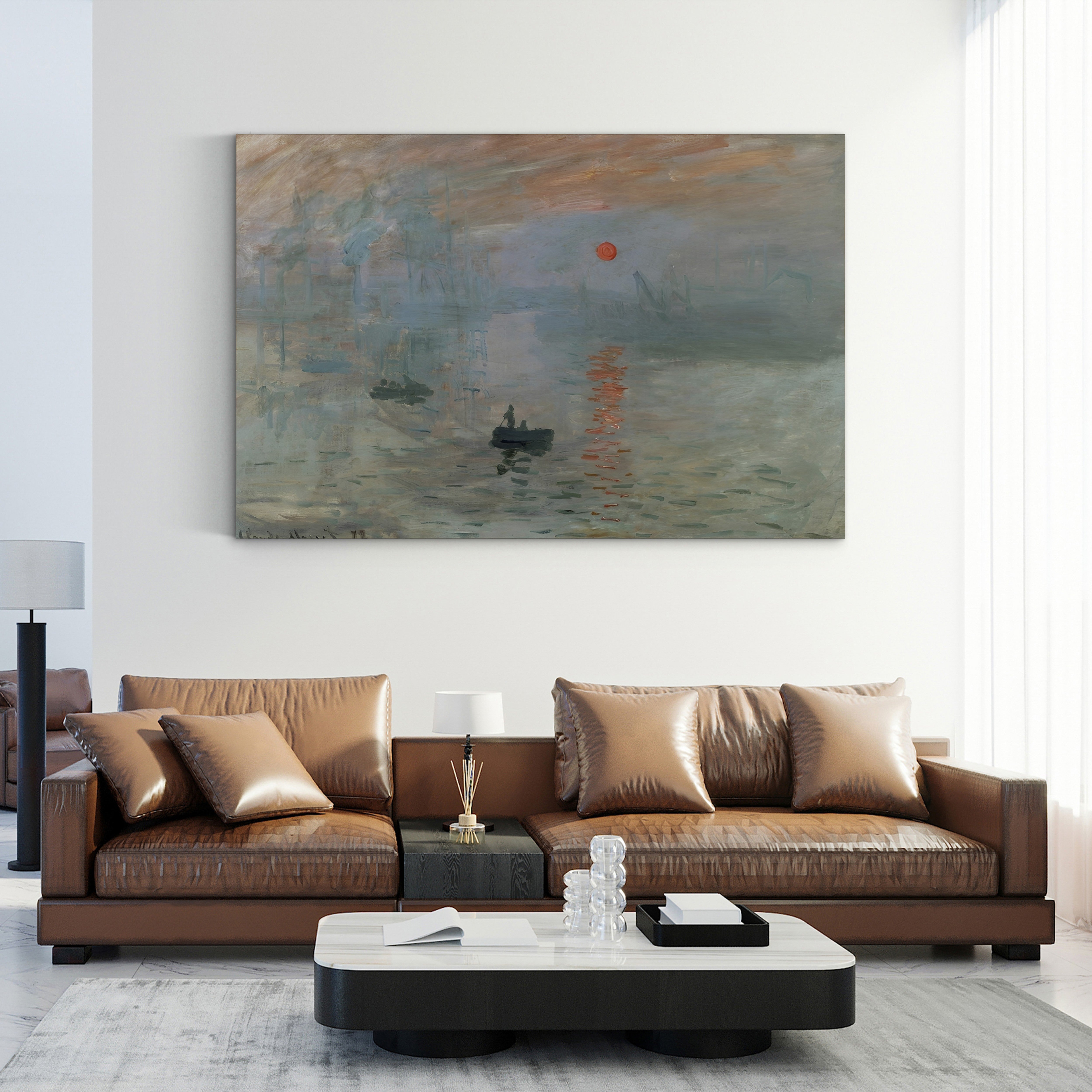 Impression, Sunrise, 1872 – Claude Monet Wall Art | Foundational Impressionist Harbour Canvas Print