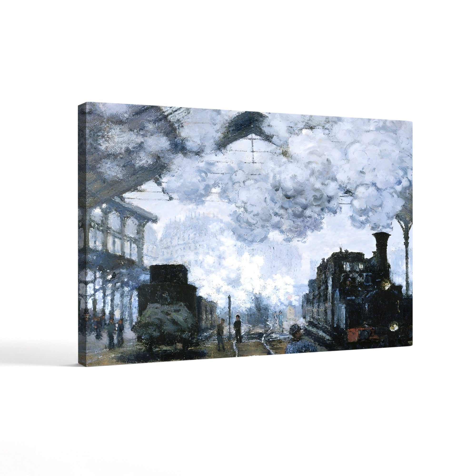 Gare Saint-Lazare – Claude Monet Wall Art | Iconic 1877 Impressionist Railway Canvas Print