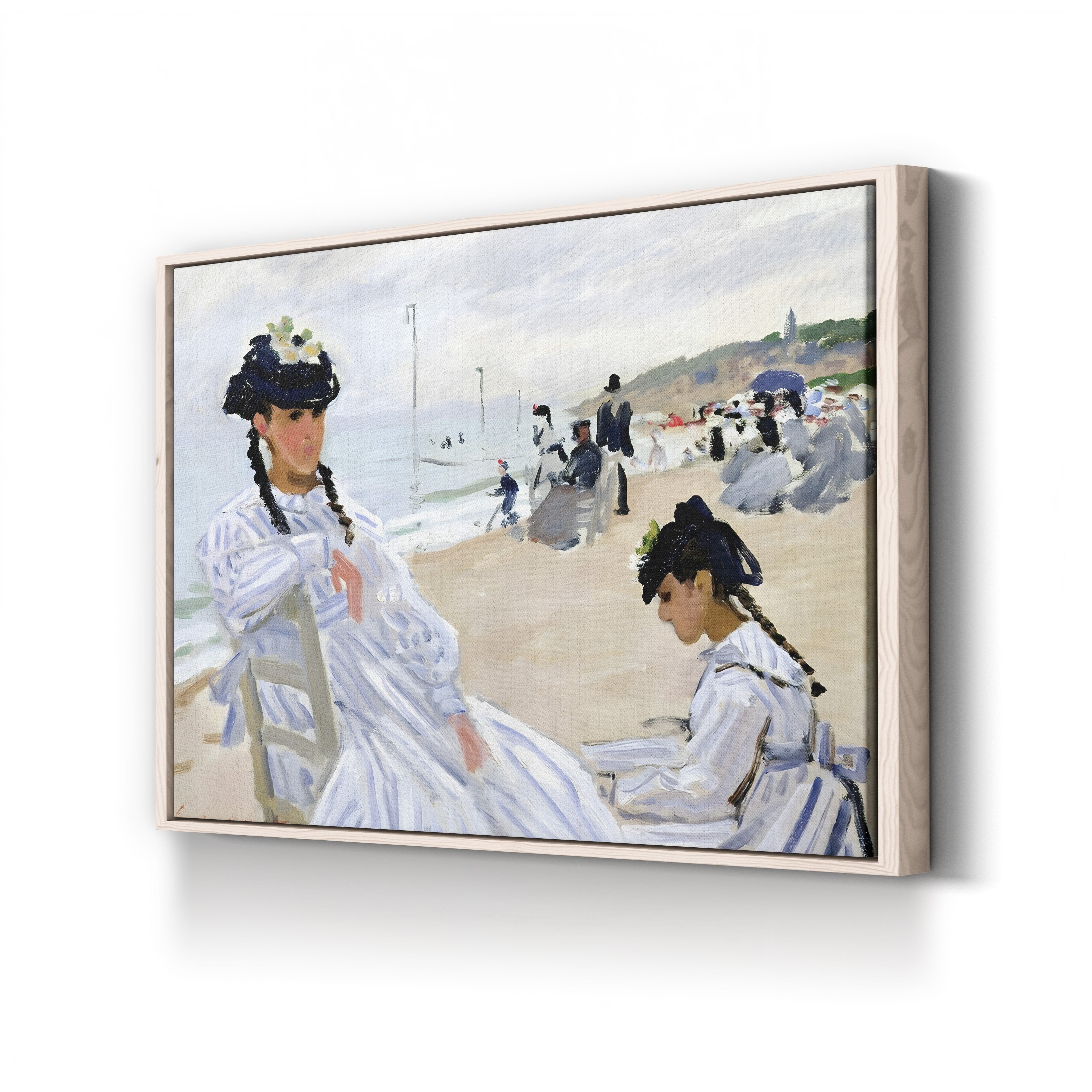 On the Beach at Trouville (Sur la plage à Trouville), 1870 by Claude Monet