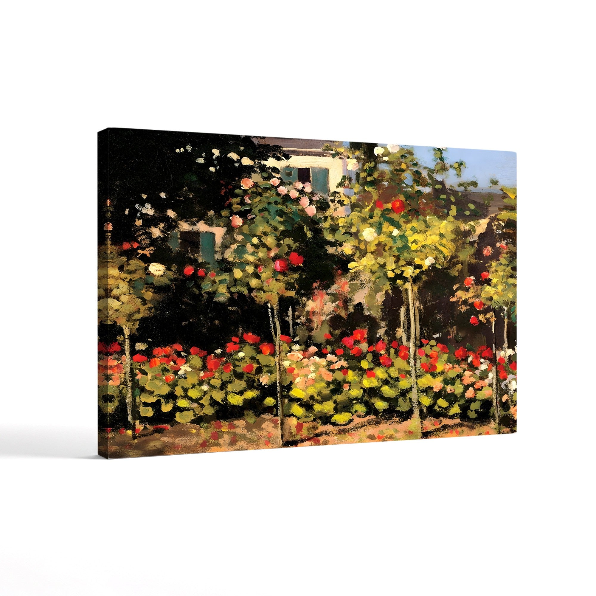 Garden at Sainte-Adresse Detail, 1867 – Claude Monet Wall Art | Musée d'Orsay Impressionist Canvas Print