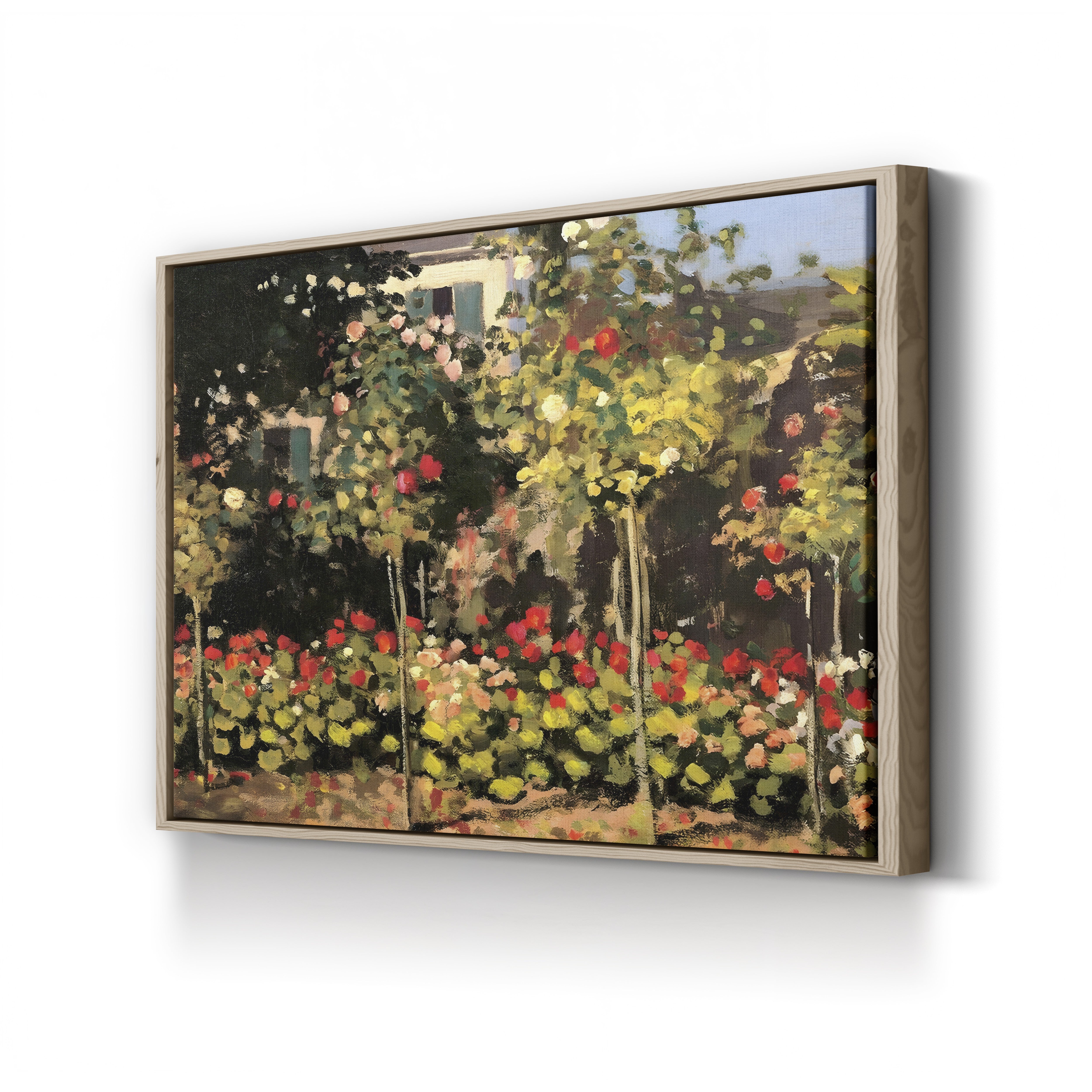 Garden at Sainte-Adresse Detail, 1867 – Claude Monet Wall Art | Musée d'Orsay Impressionist Canvas Print