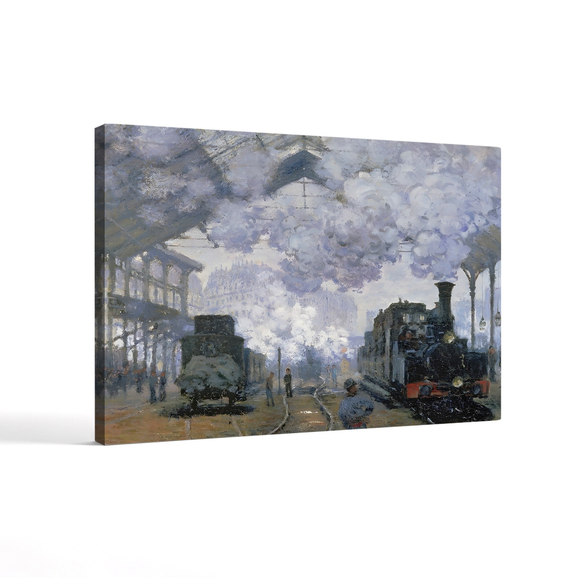 The Gare Saint-Lazare, Arrival of a Train (Gare Saint-Lazare, l’Arrivée d’un Train), 1877 by Claude Monet