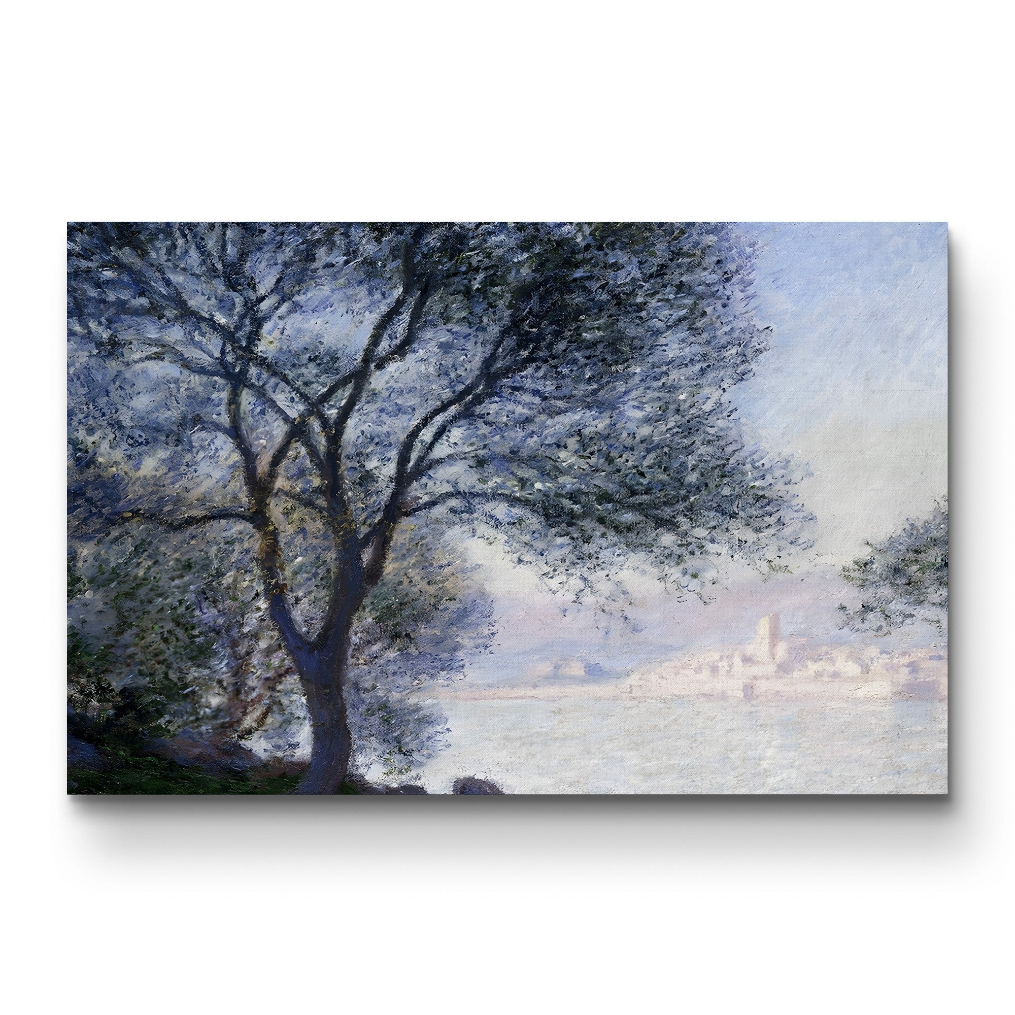 Antibes Seen from the Salis, 1888 – Claude Monet Wall Art | Impressionist Mediterranean Landscape Canvas Print