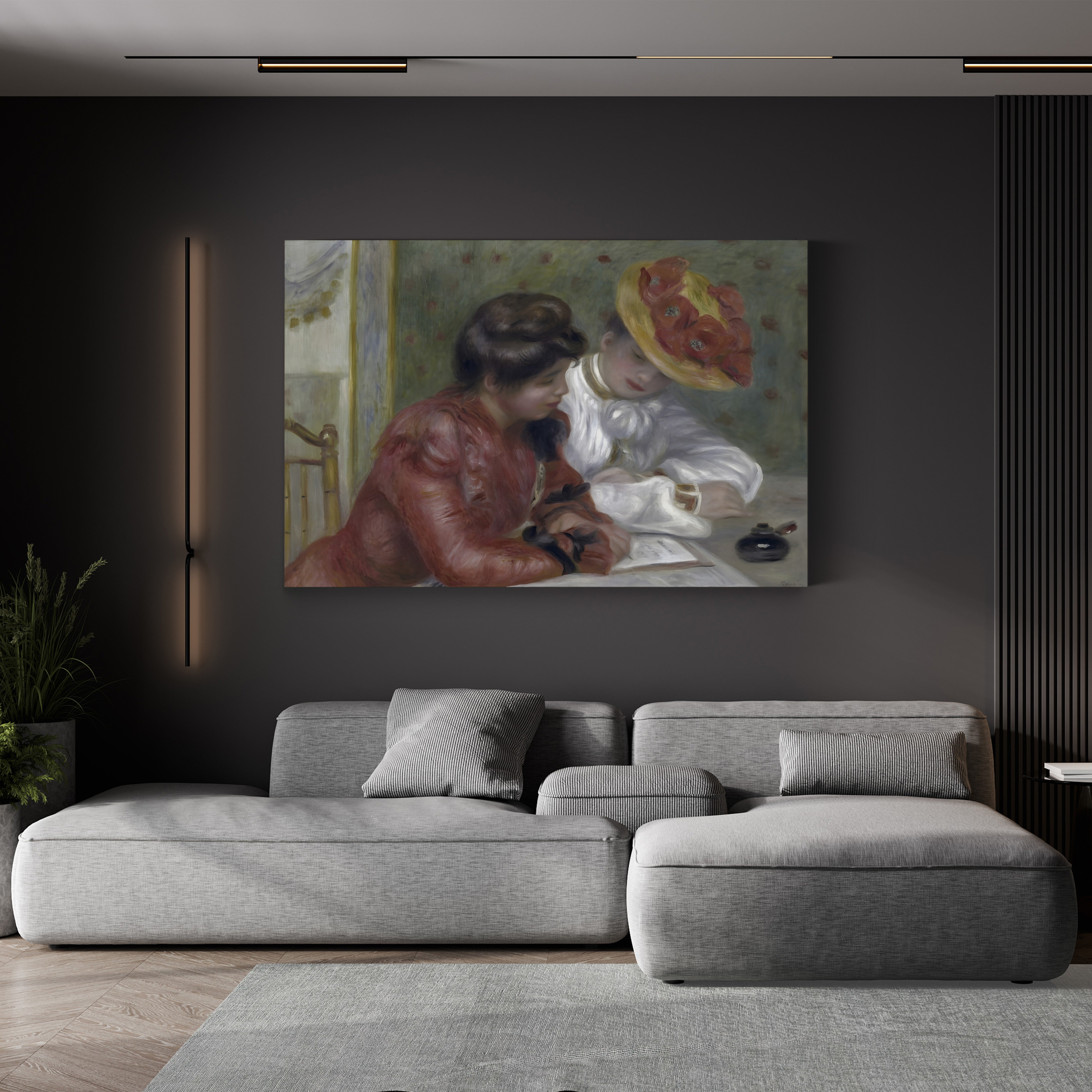 The Letter, c.1895–1900 – Pierre-Auguste Renoir Wall Art | Impressionist Interior Canvas Print