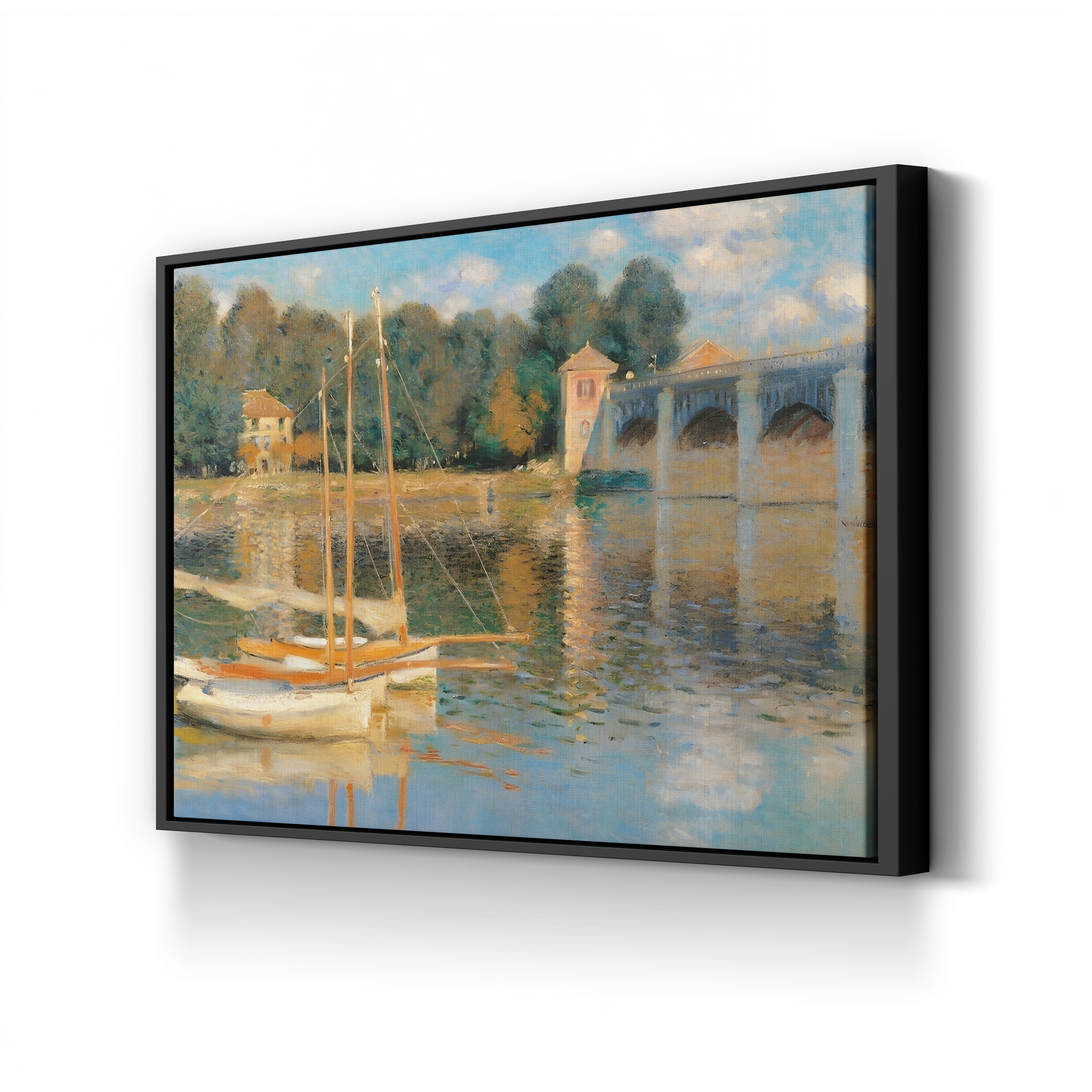 The Bridge at Argenteuil, 1874 – Claude Monet Wall Art | Musée d'Orsay Impressionist Canvas Print