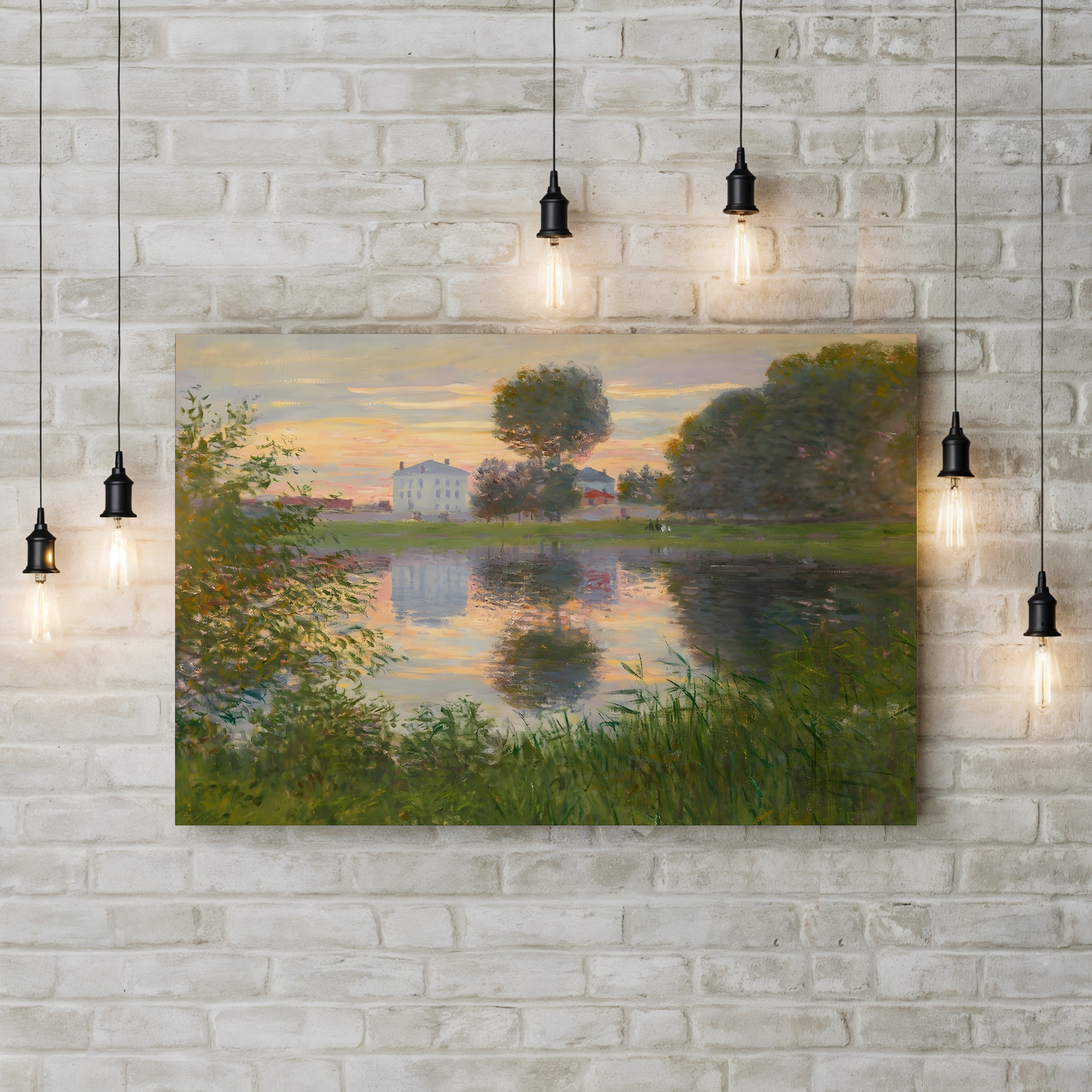 Ball-Shaped Tree, Argenteuil, 1876 – Claude Monet Wall Art | Impressionist Landscape Canvas Print