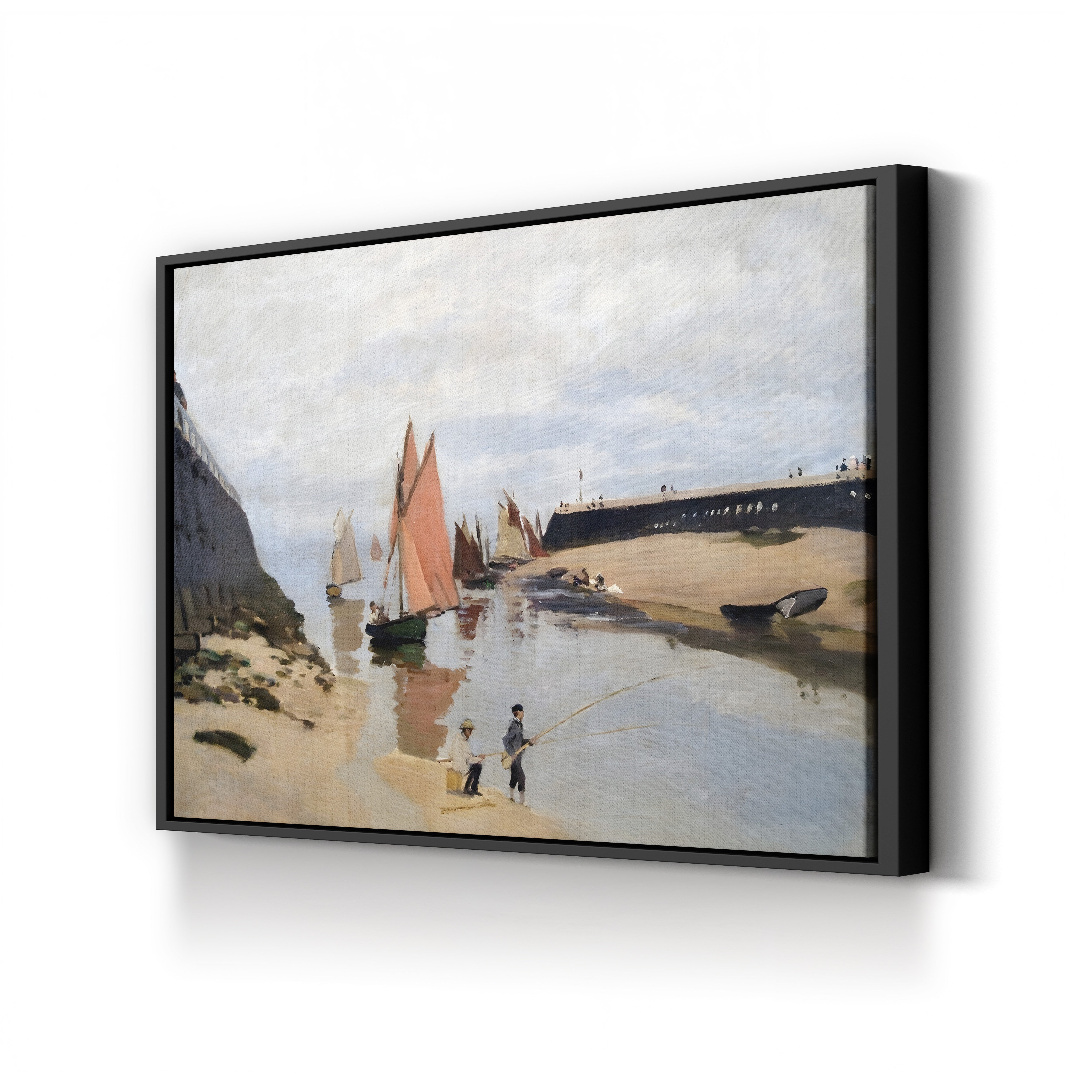 The Harbour at Trouville (Le Port de Trouville), 1870 by Claude Monet