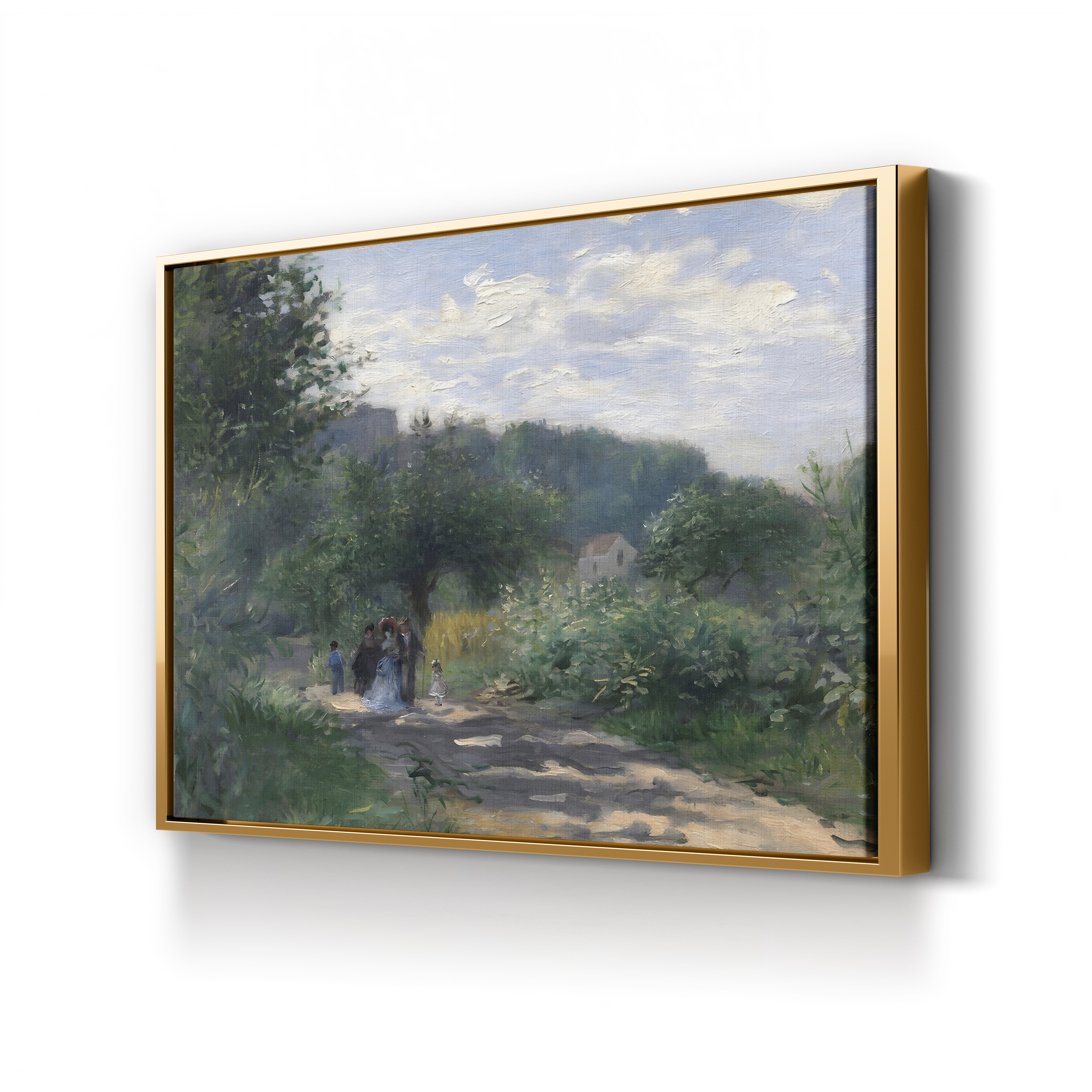 A Road in Louveciennes – Pierre-Auguste Renoir Wall Art | Impressionist Landscape Canvas Print