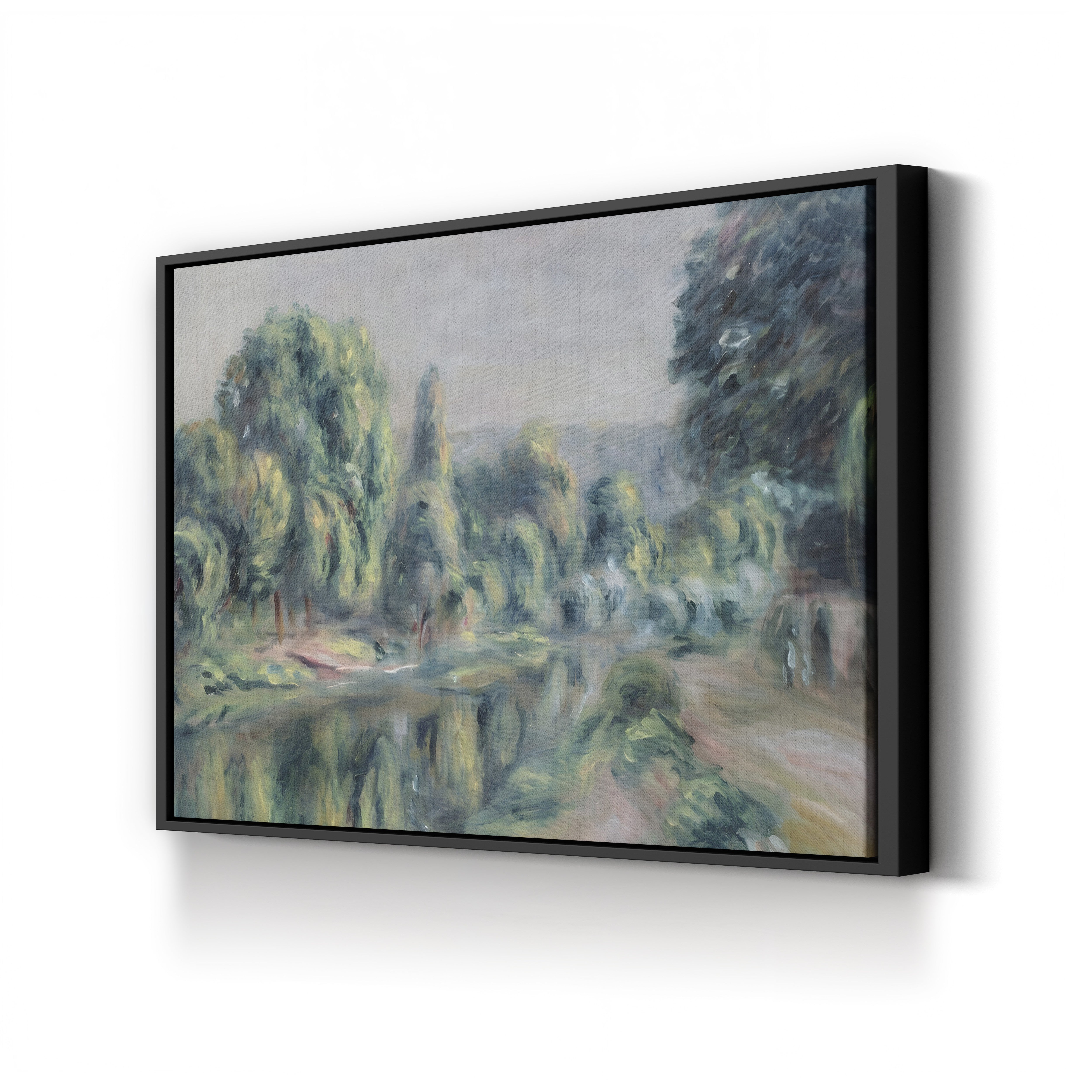 Bras de la Vif at Croissy – Pierre-Auguste Renoir Wall Art | Impressionist River Canvas Print