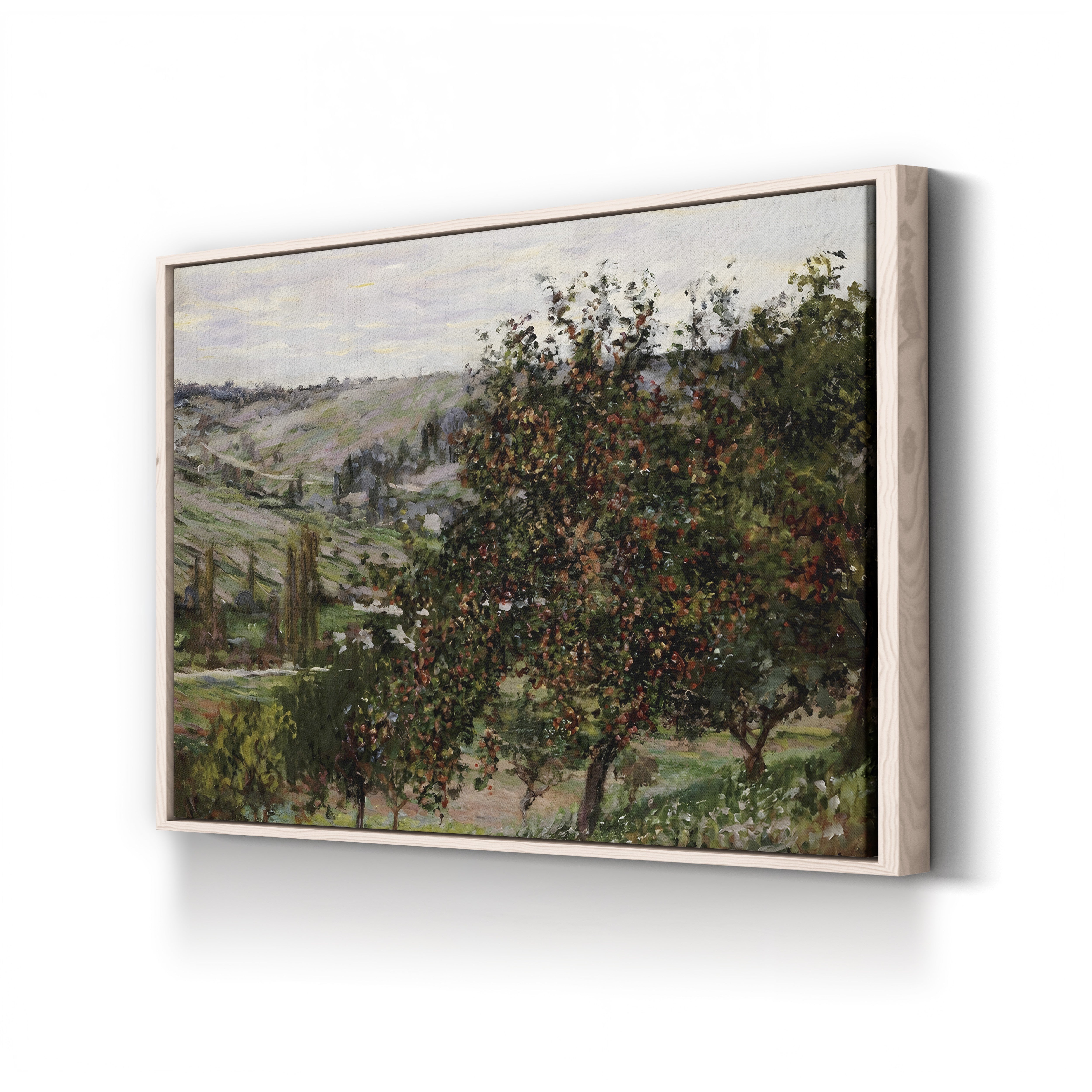 Apple Trees near Vétheuil – Claude Monet Wall Art | Impressionist Norman Landscape Canvas Print