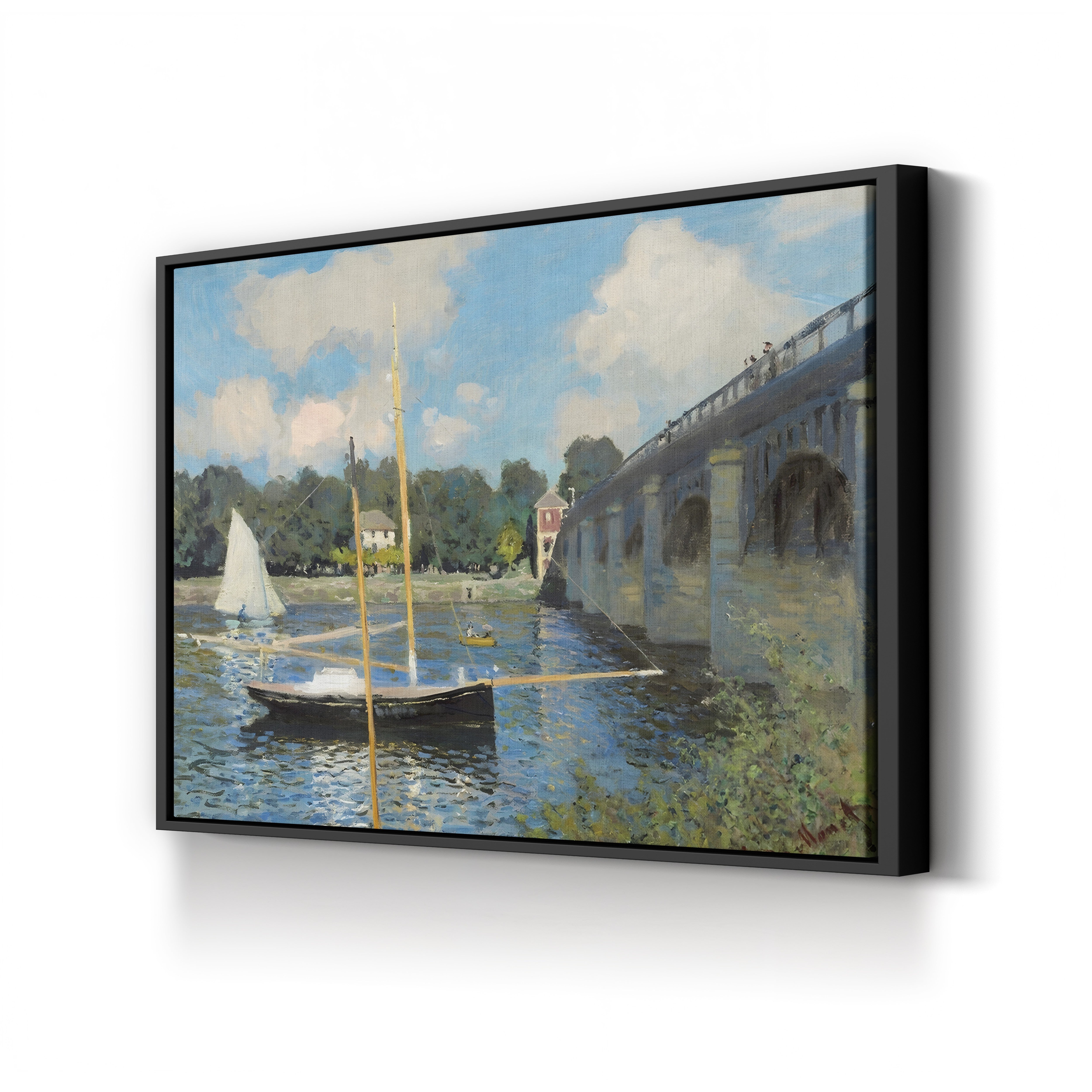 The Bridge at Argenteuil (Le Pont d’Argenteuil), 1874 by Claude Monet