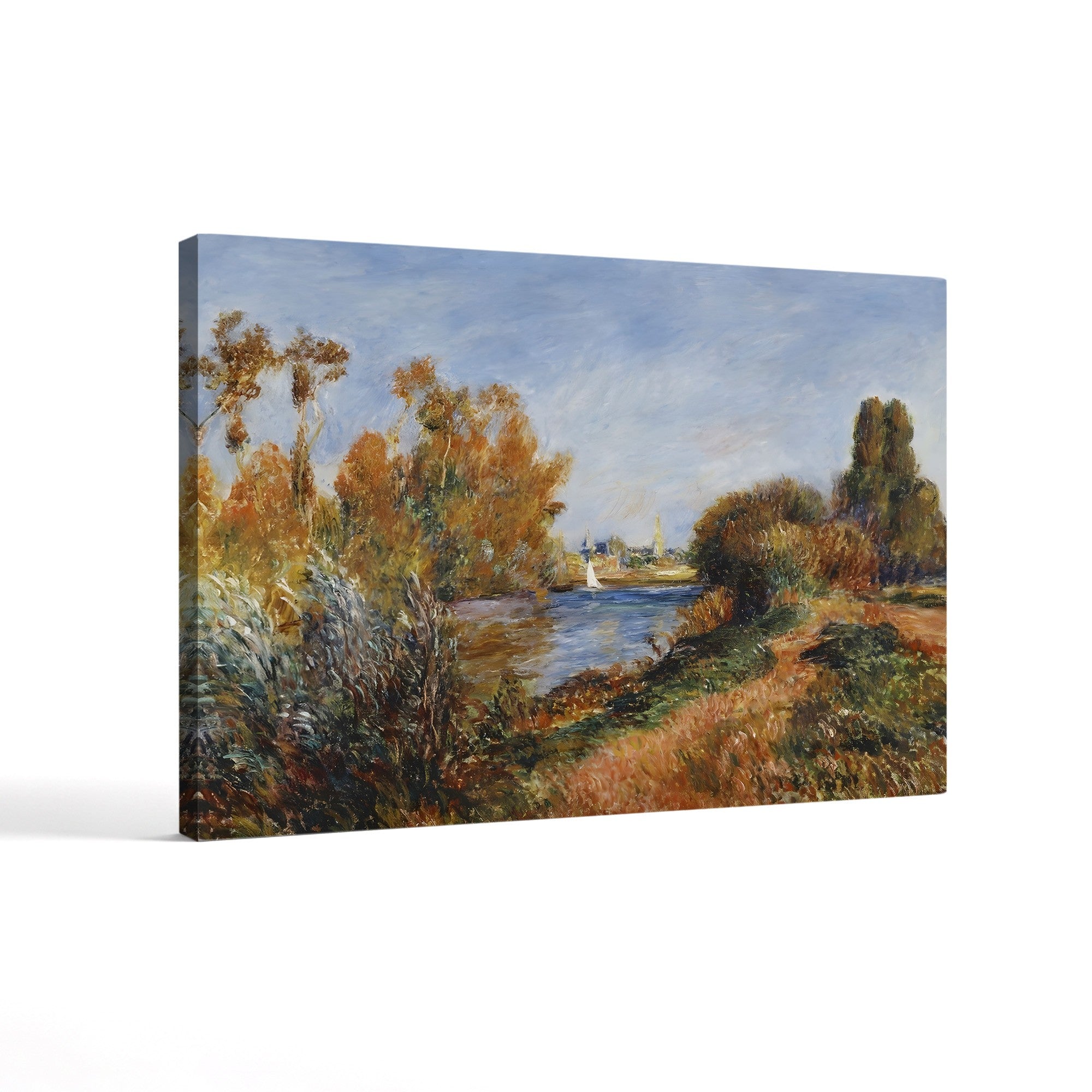 The Seine at Argenteuil, 1888 – Pierre-Auguste Renoir Wall Art | Impressionist River Canvas Print