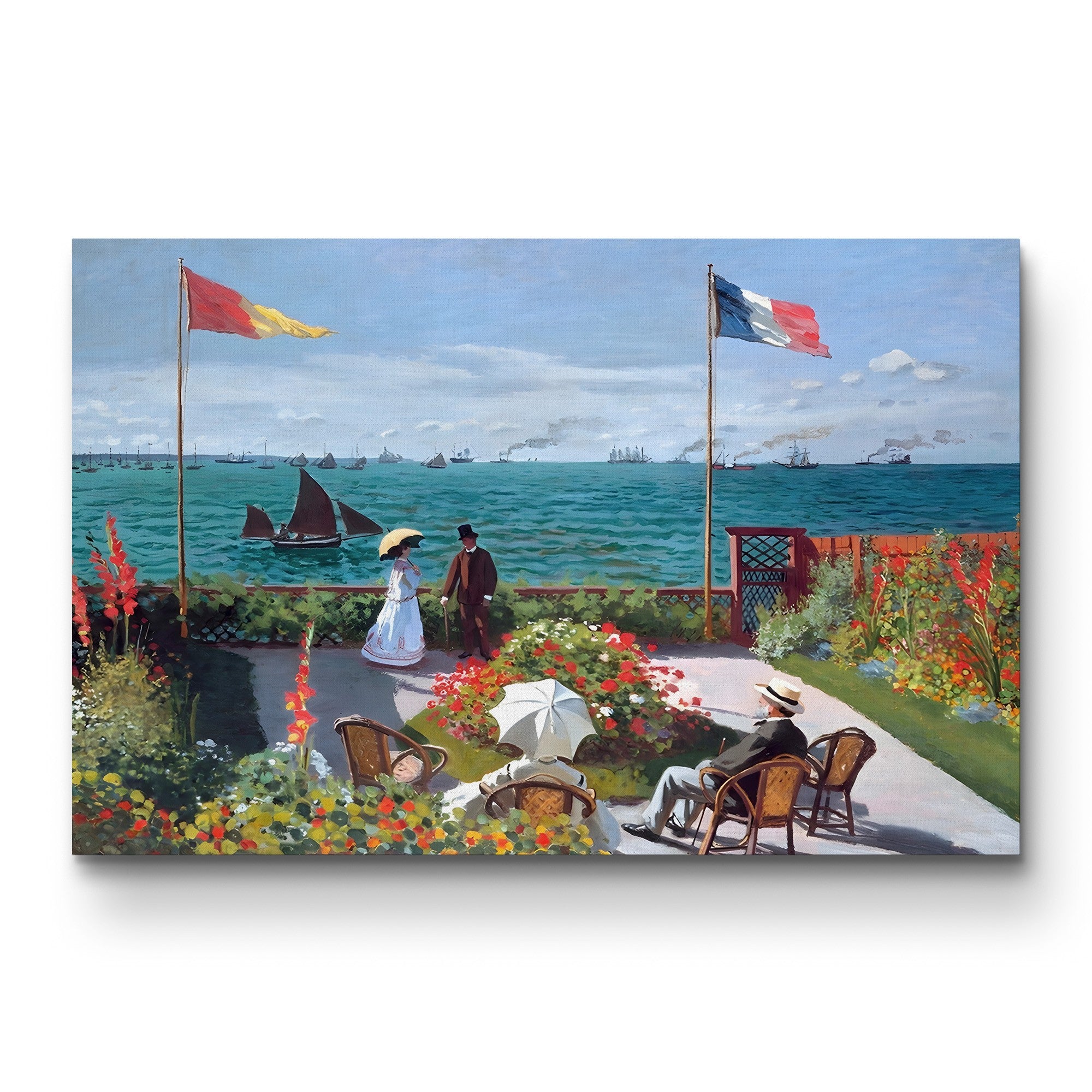Garden at Sainte-Adresse (Terrasse à Sainte-Adresse), 1867 by Claude Monet