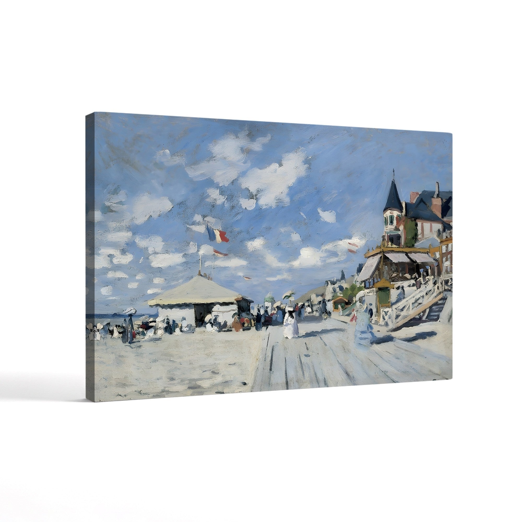 The Boardwalk at Trouville (Sur les planches de Trouville), 1870 by Claude Monet