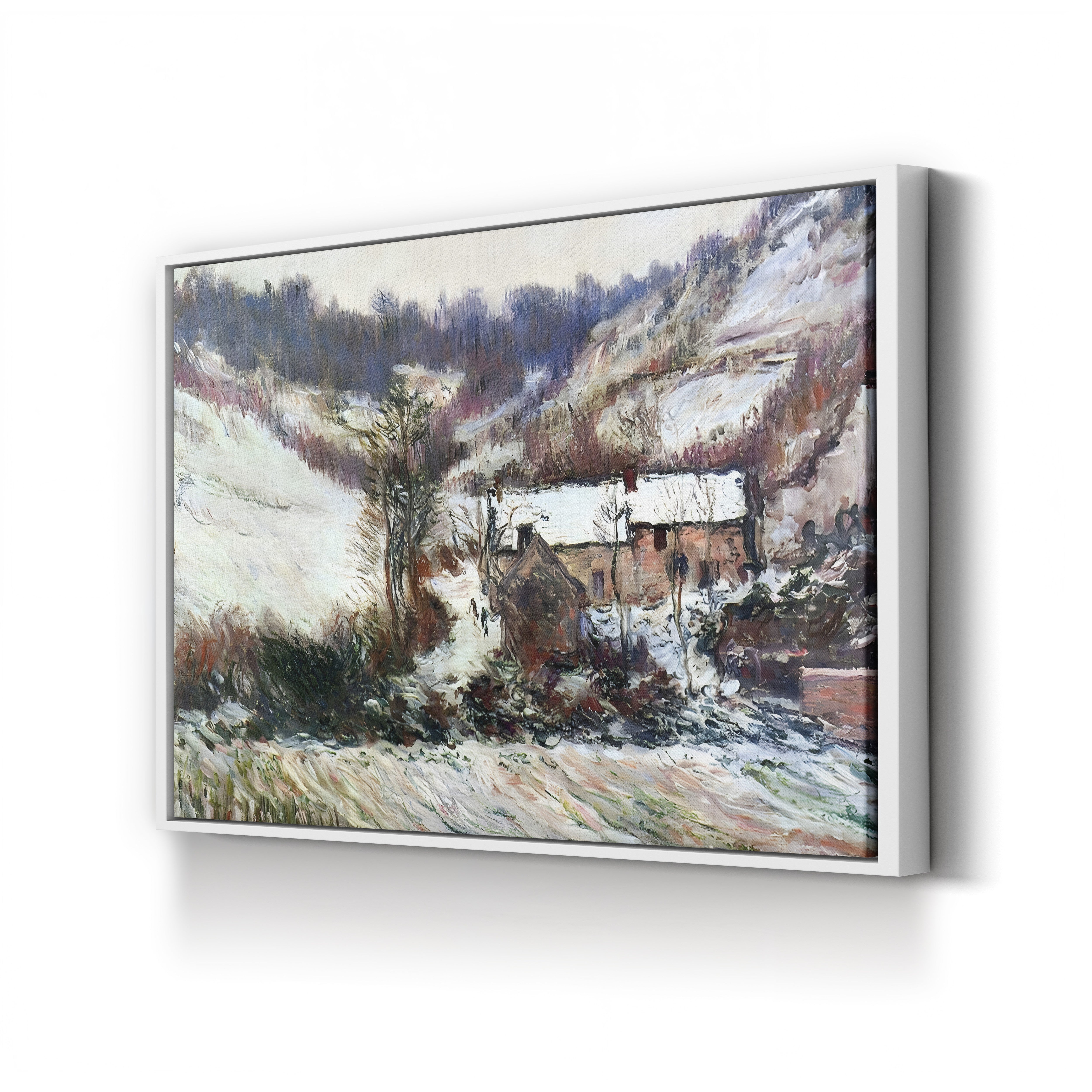 Snow Effect at Falaise (Effet de Neige à Falaise), c. 1886 by Claude Monet