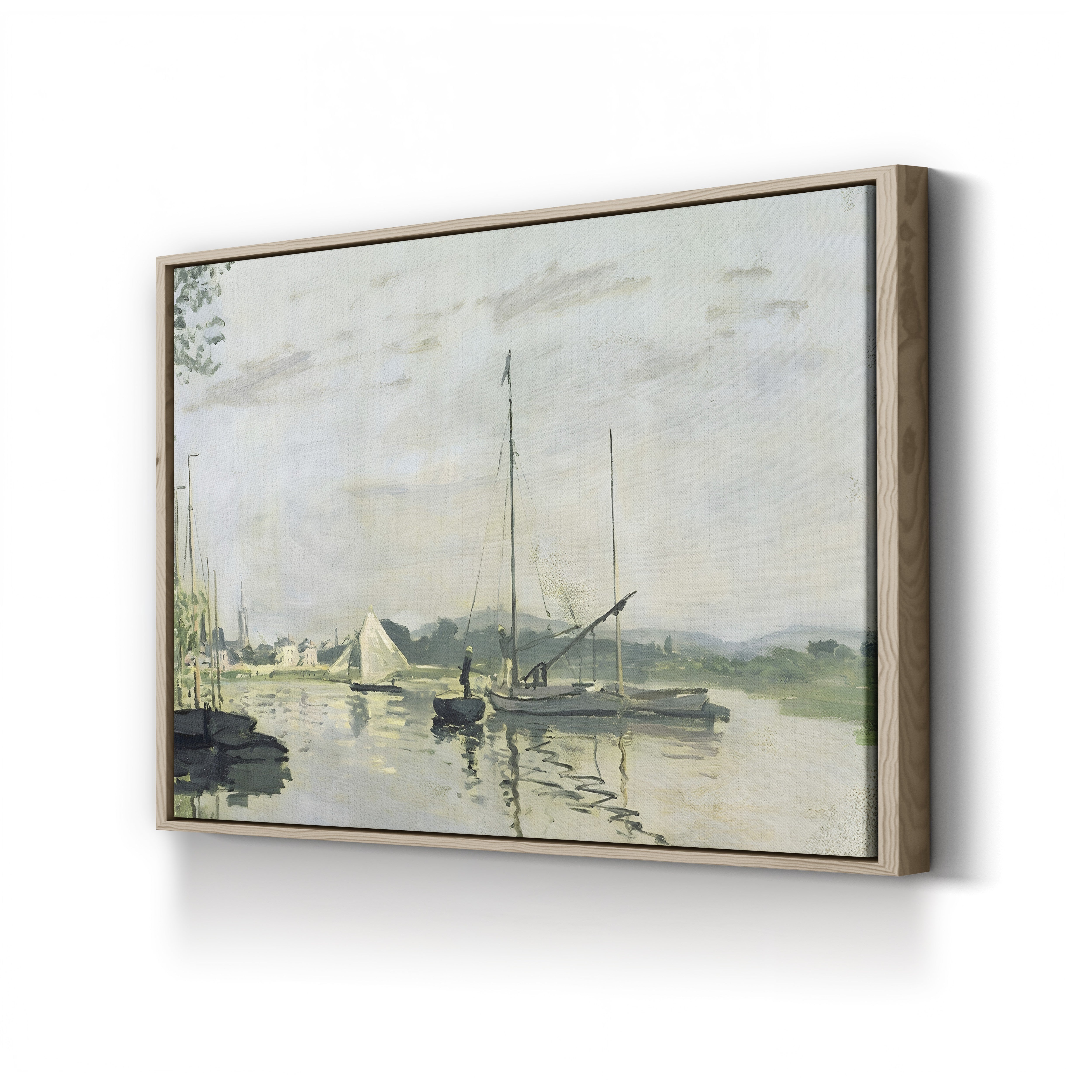 Argenteuil, 1872 – Claude Monet Wall Art | Early Impressionist Seine Landscape Canvas Print