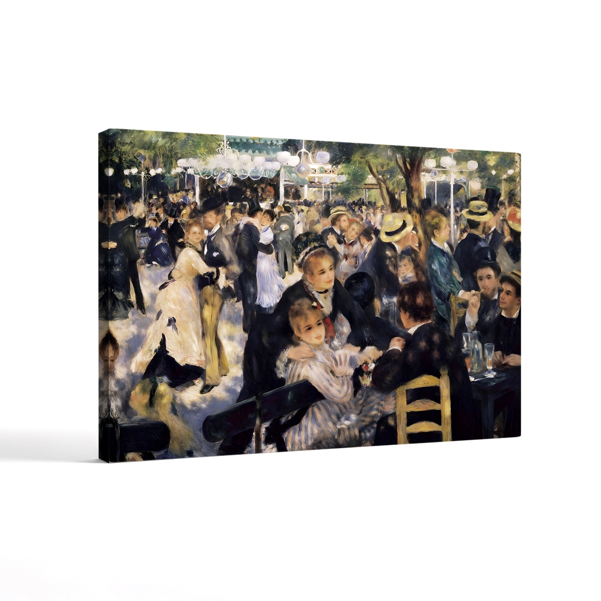 Bal du moulin de la Galette, 1876 – Pierre-Auguste Renoir Wall Art | Impressionist Parisian Canvas Print