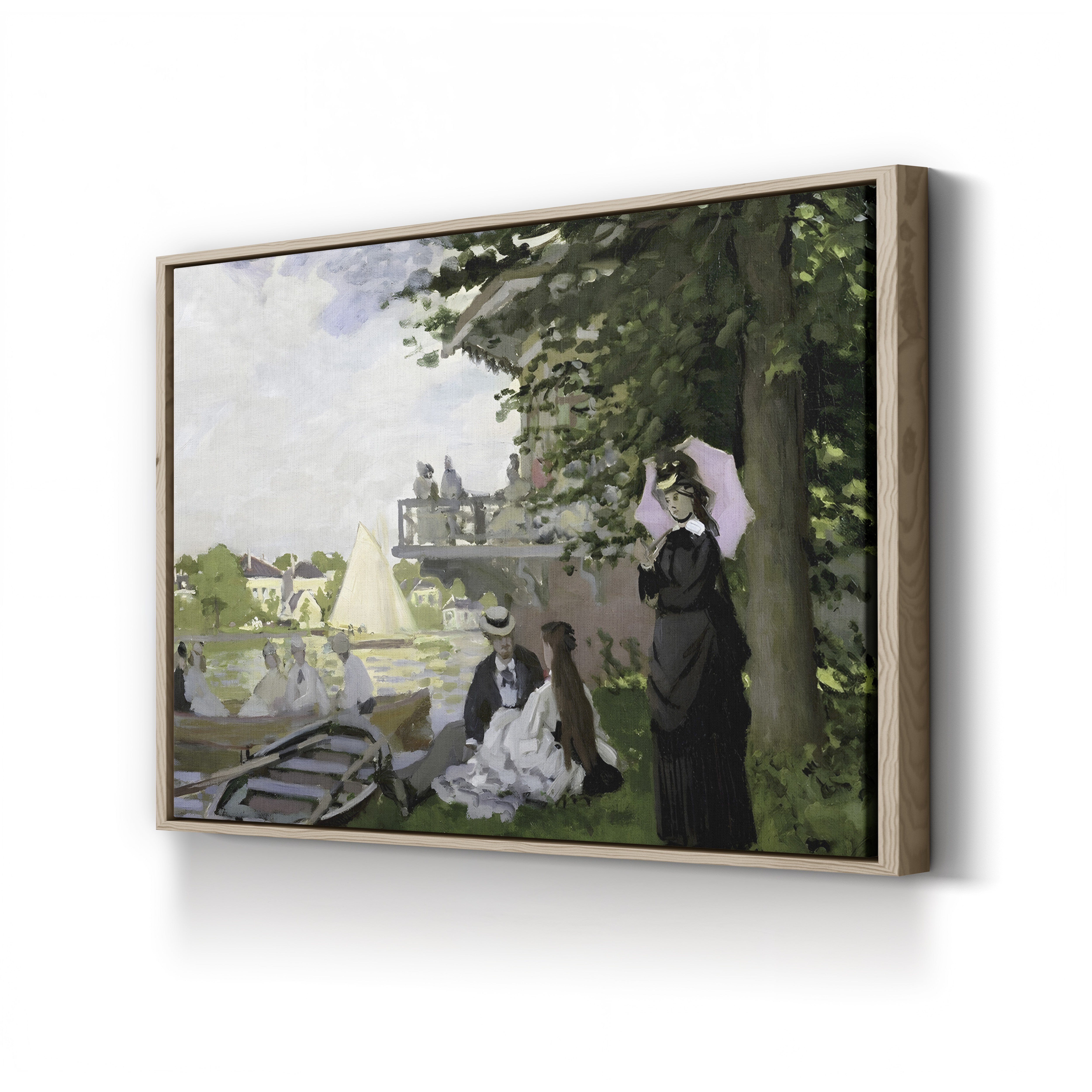 Garden House on the Zaan, Zaandam, 1871 – Claude Monet Wall Art | Impressionist Dutch Landscape Print