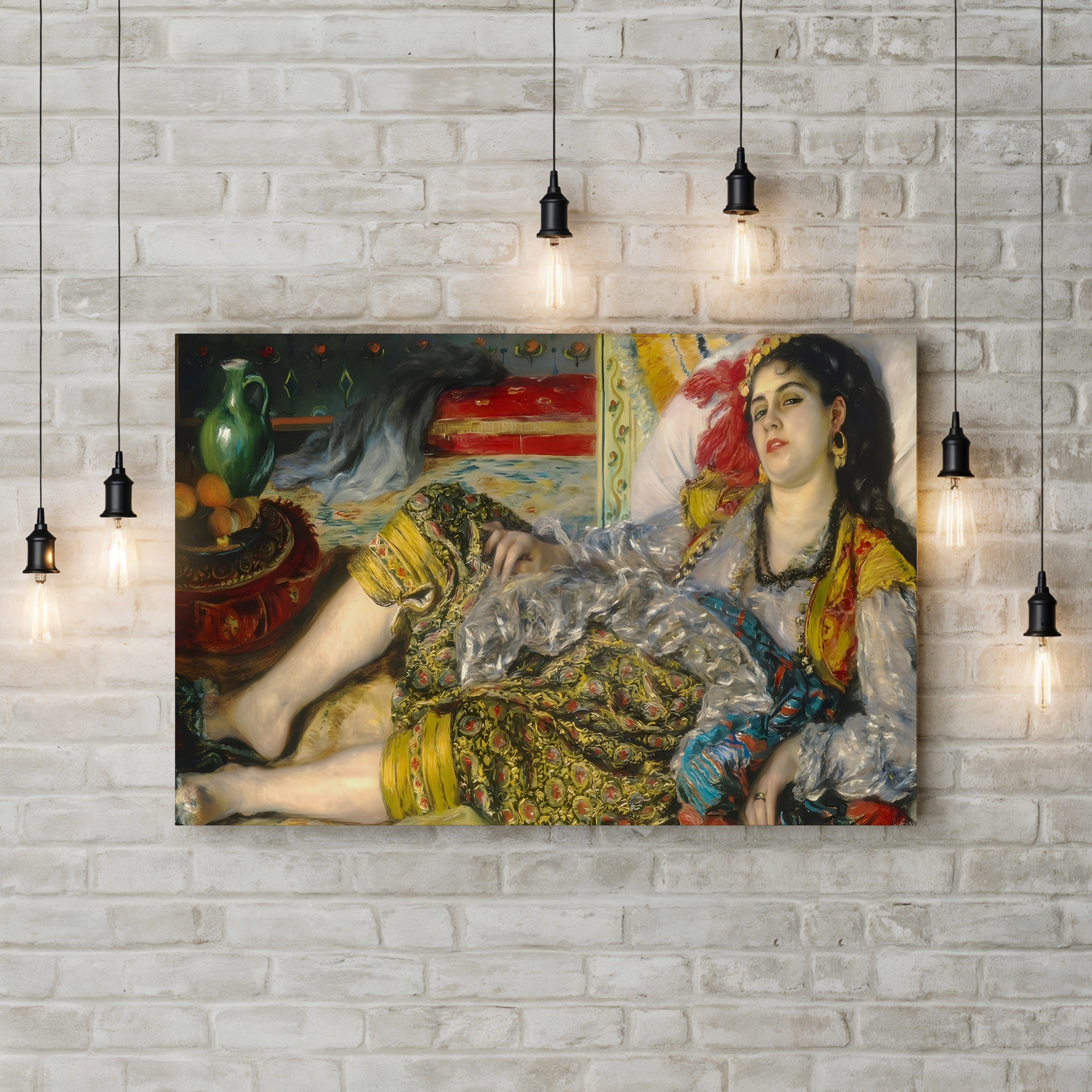 Odalisque, 1870 – Renoir Wall Art | Impressionist Figure Canvas
