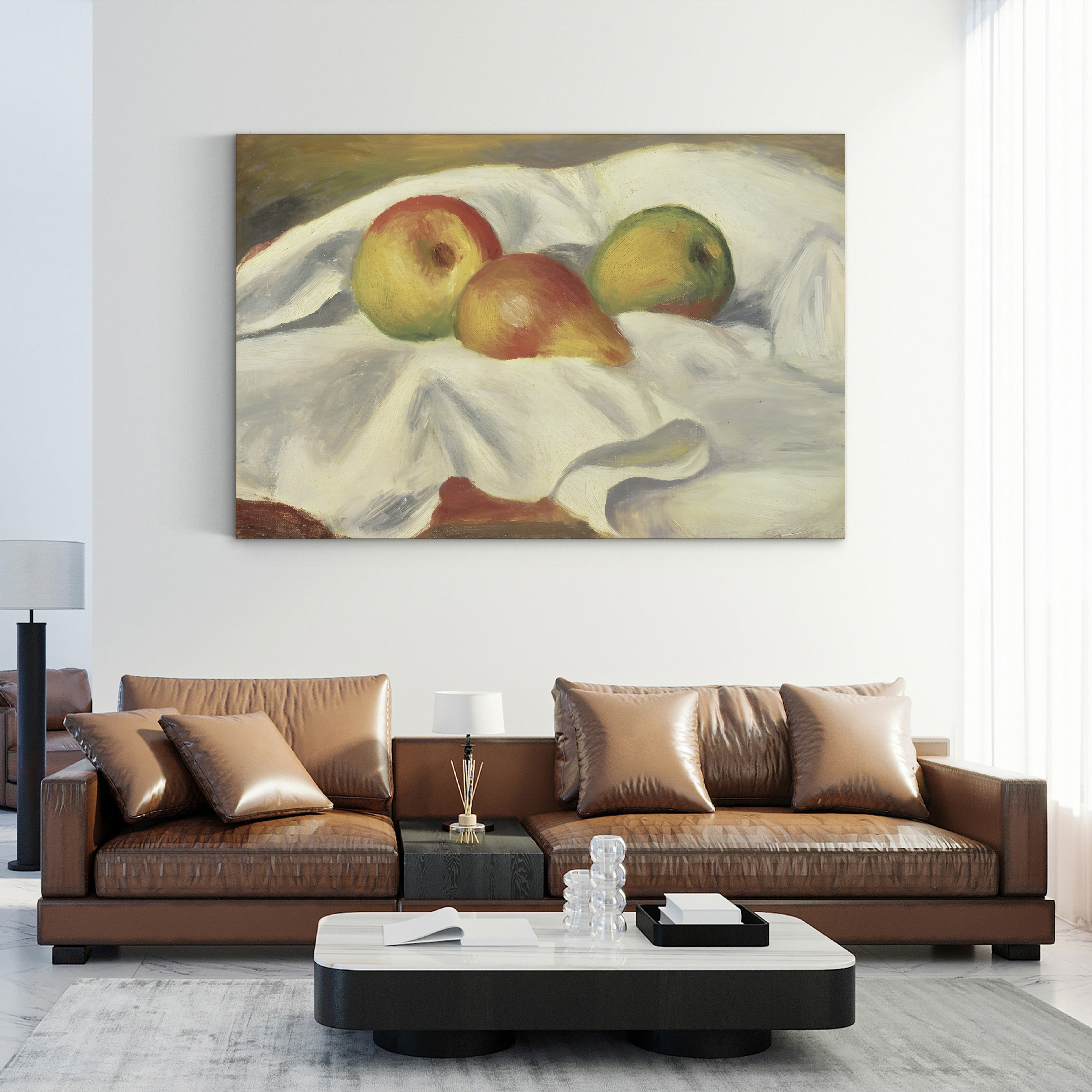 Three Pears, 1885 – Pierre-Auguste Renoir Wall Art | Impressionist Still Life Canvas Print