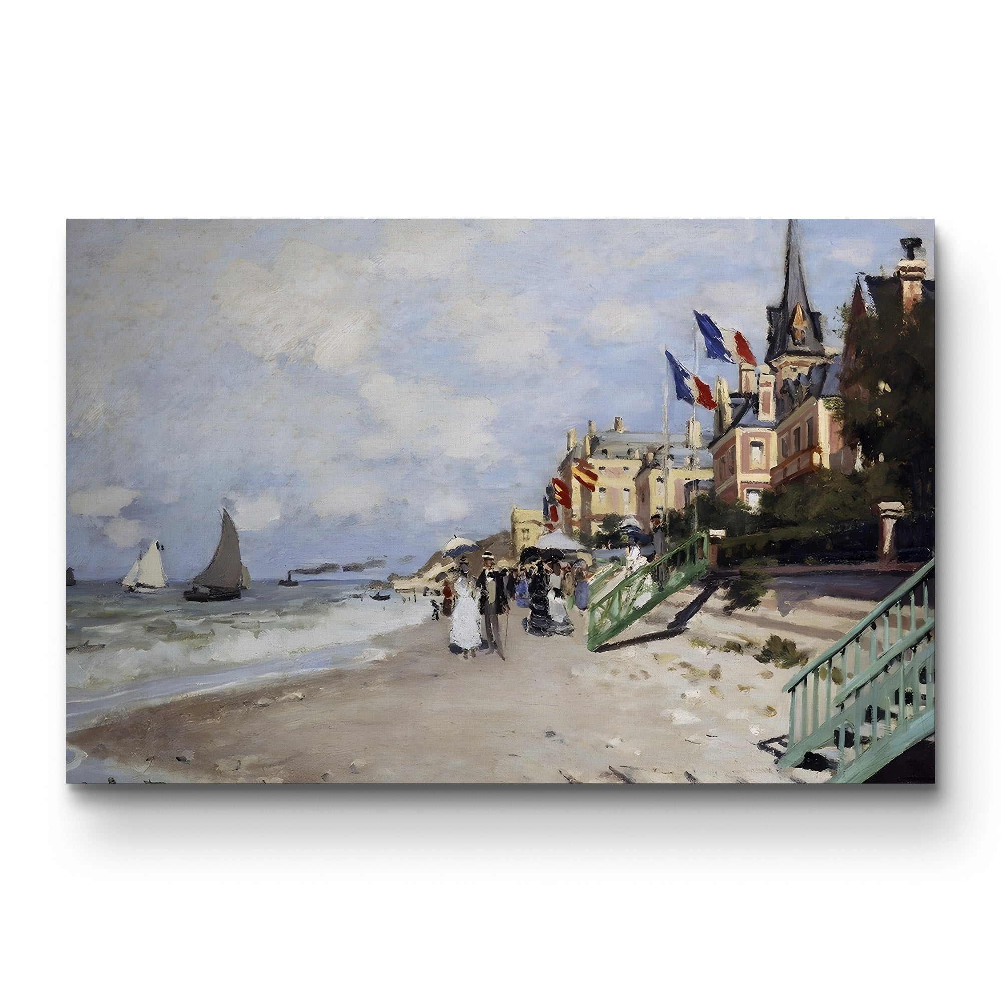 The Beach at Trouville (La Plage à Trouville), 1870 by Claude Monet
