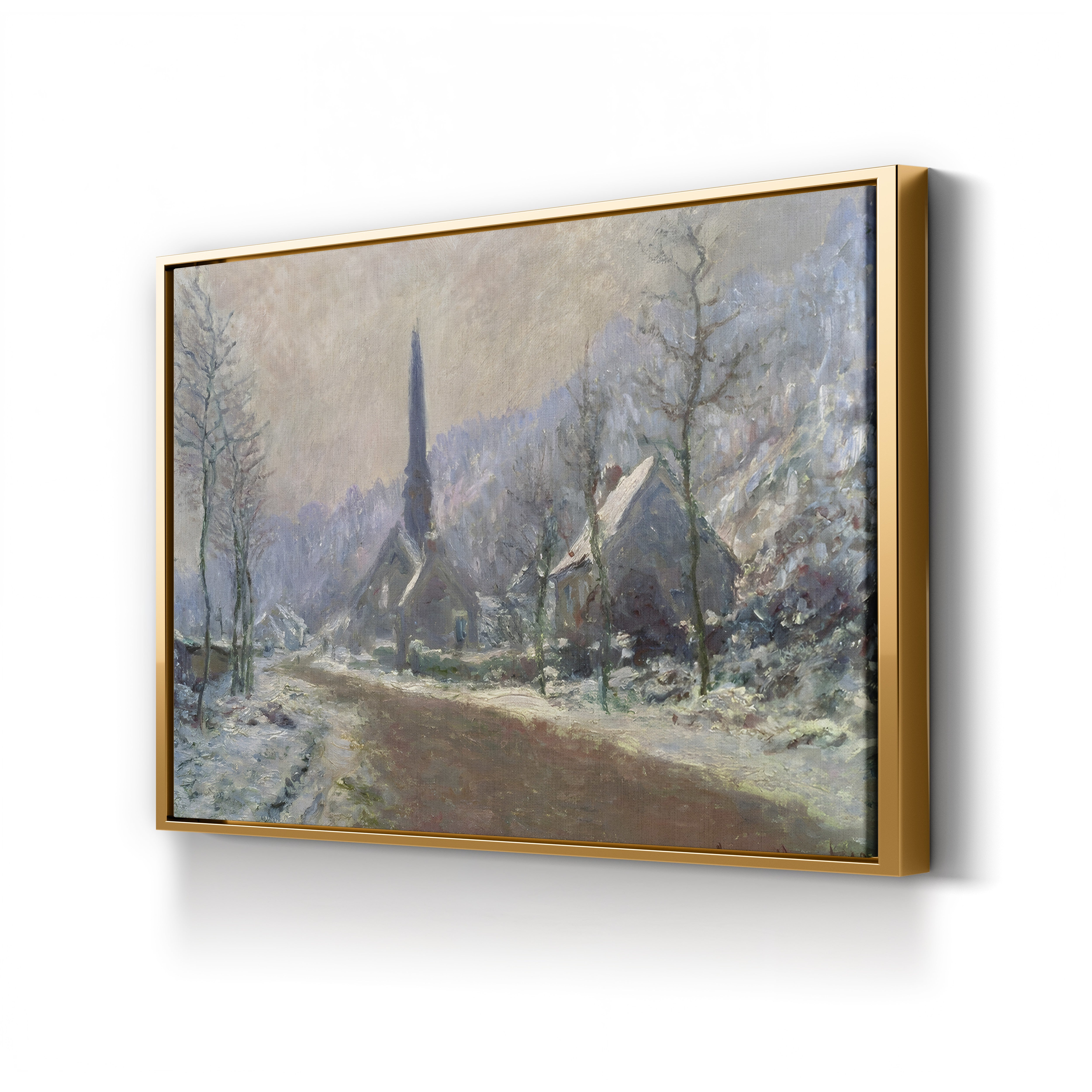 The Church at Jeufosse, Snowy Weather (Église de Jeufosse, temps de neige), 1893 by Claude Monet