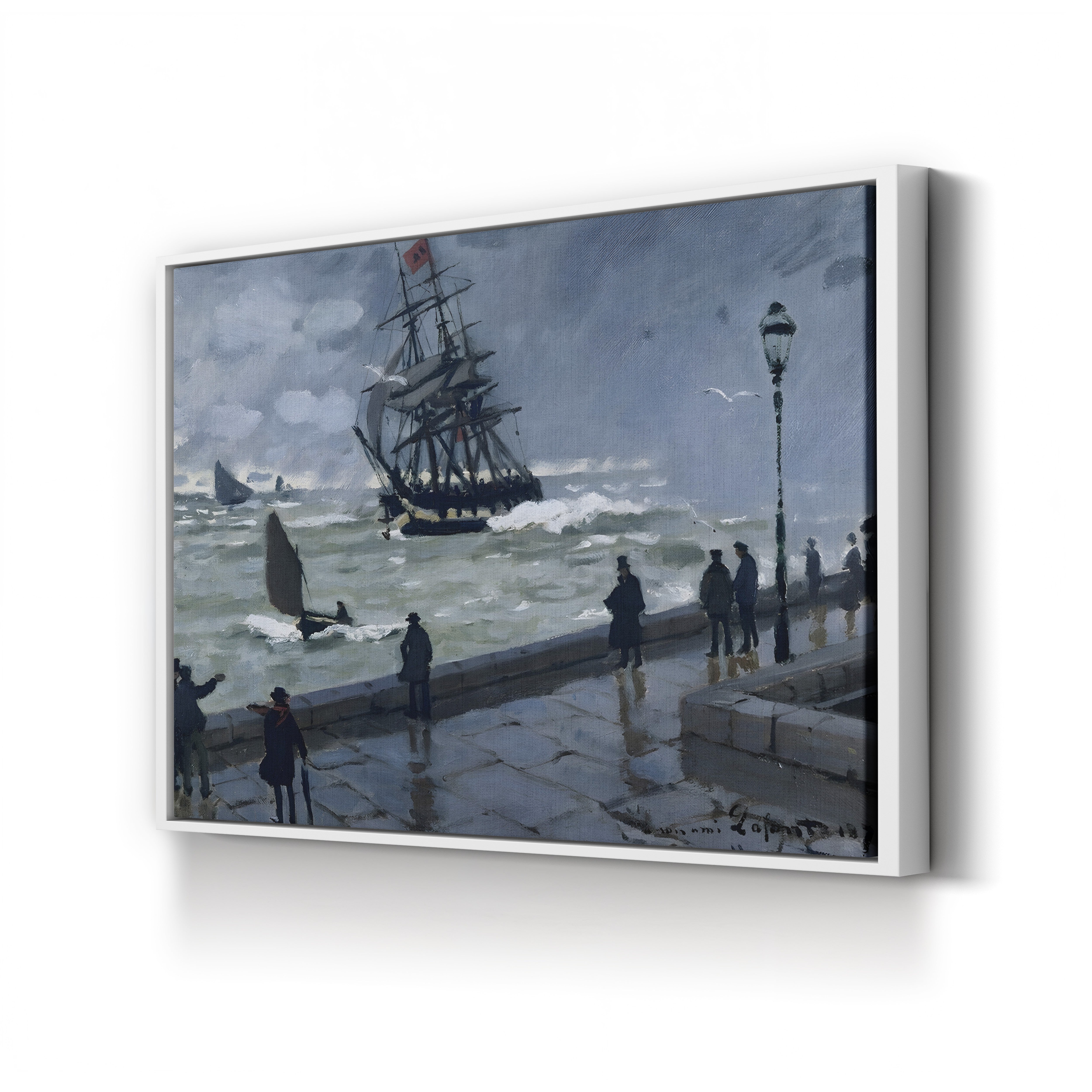 The Jetty at Le Havre, Bad Weather (La Jetée du Havre par mauvais temps), 1870 by Claude Monet