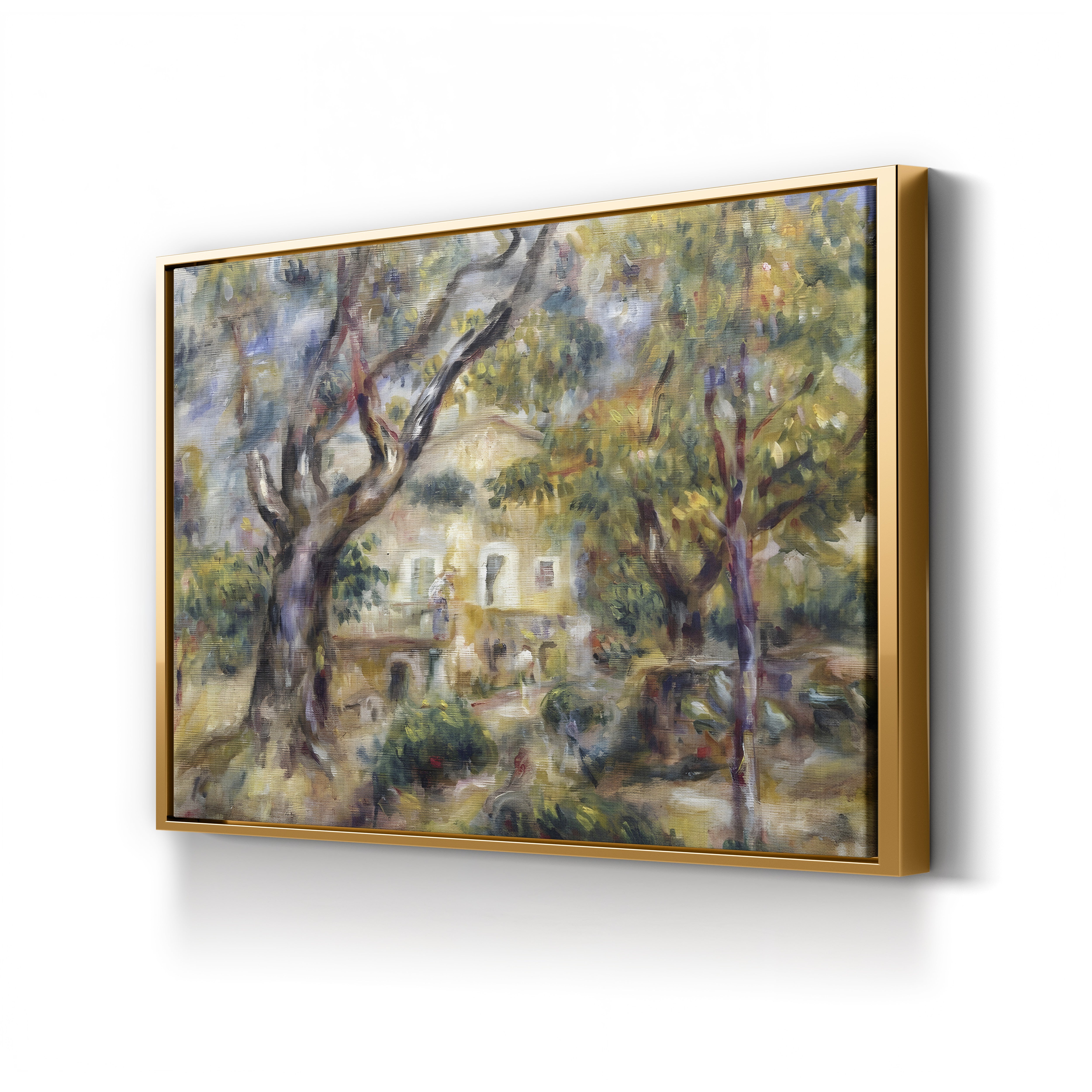 The Farm at Les Collettes, Cagnes – Pierre-Auguste Renoir Wall Art | Impressionist Provençal Canvas Print