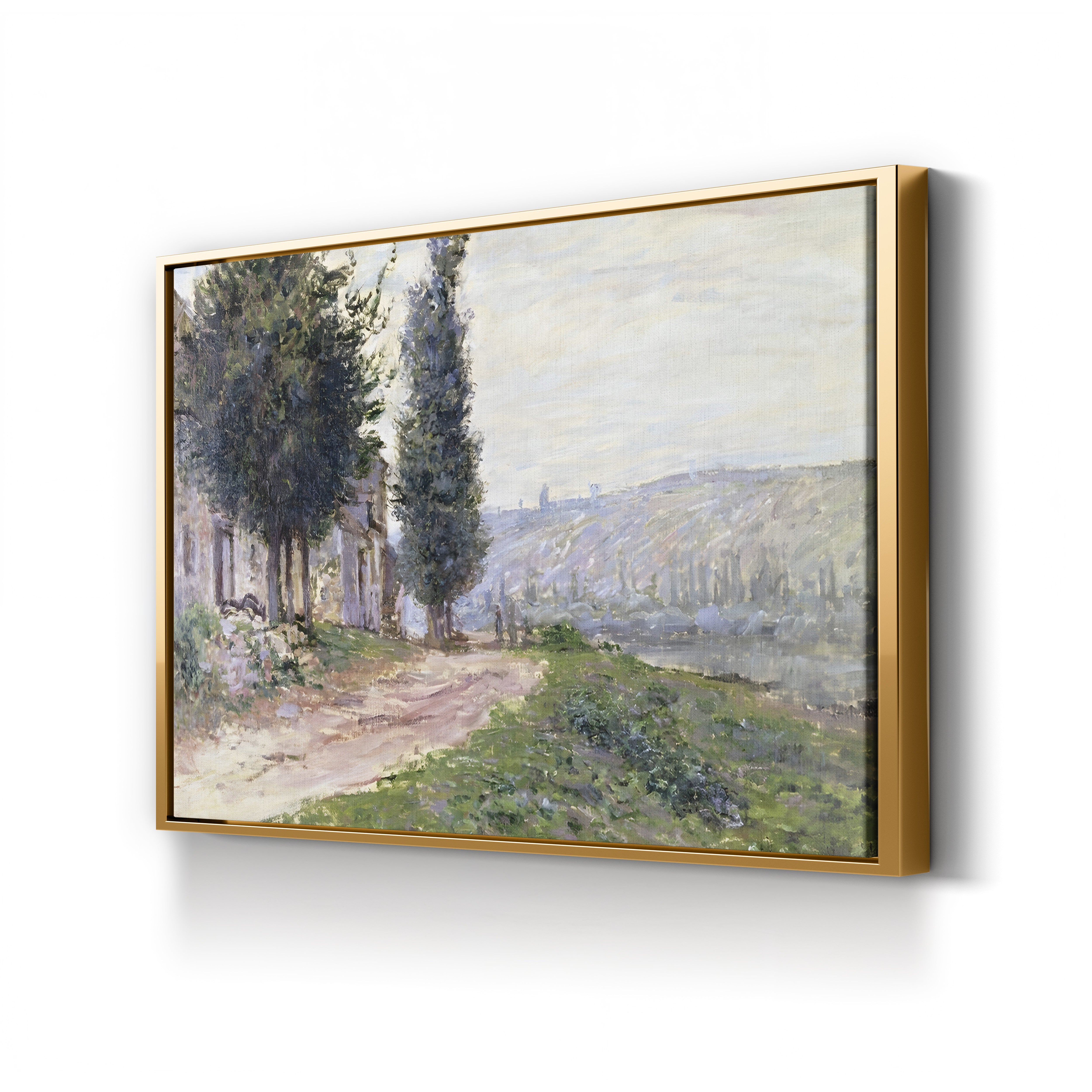 Riverbank at Lavacourt (La Berge à Lavacourt), 1879 by Claude Monet