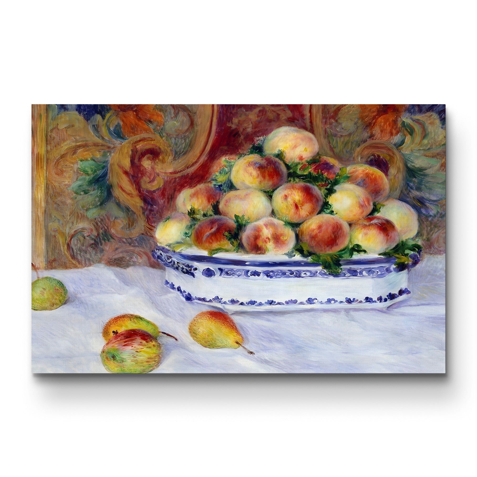 Still Life with Peaches – Renoir Wall Art | Impressionist Still Life Canvas