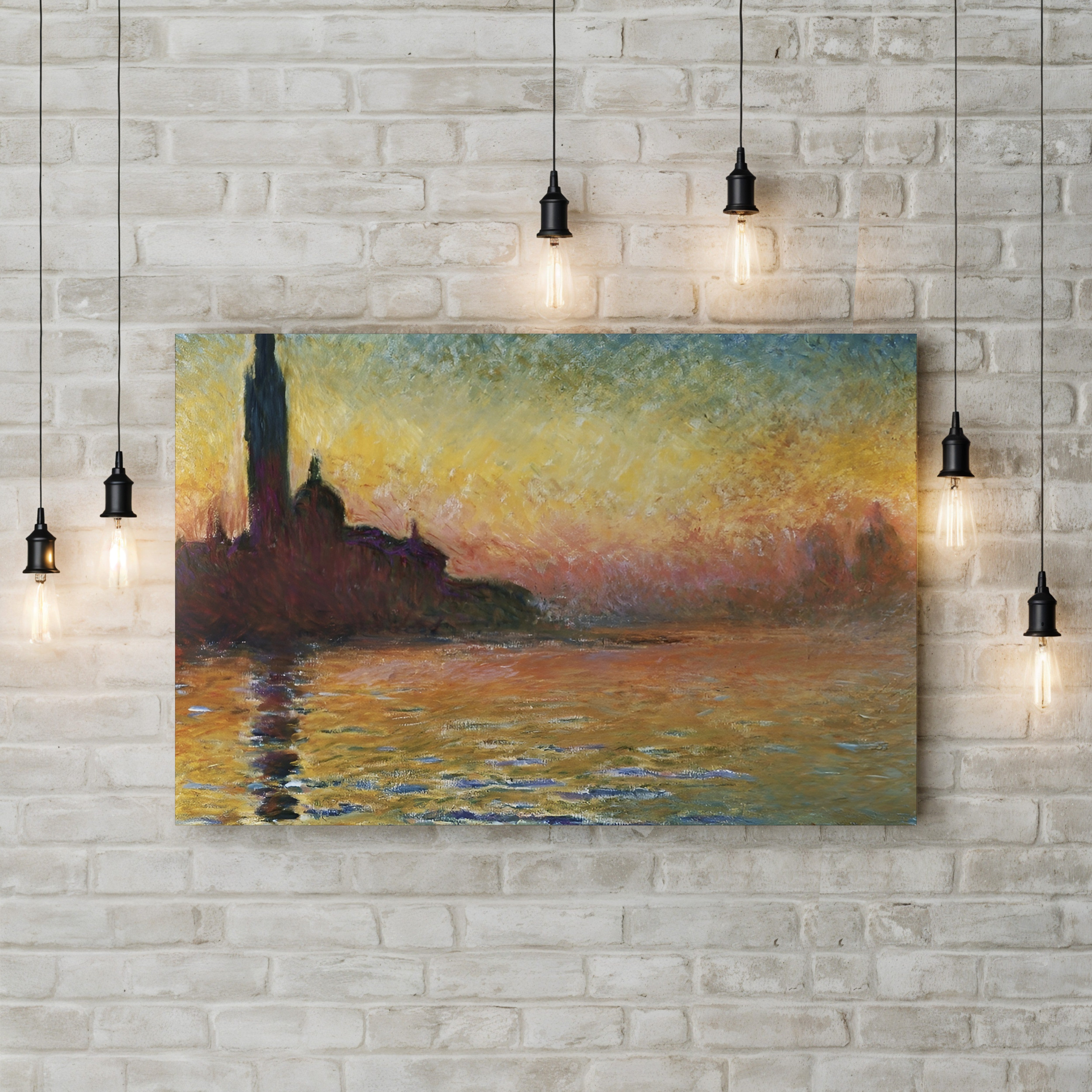 San Giorgio Maggiore at Dusk (Saint-Georges Majeur au crépuscule), 1908 by Claude Monet
