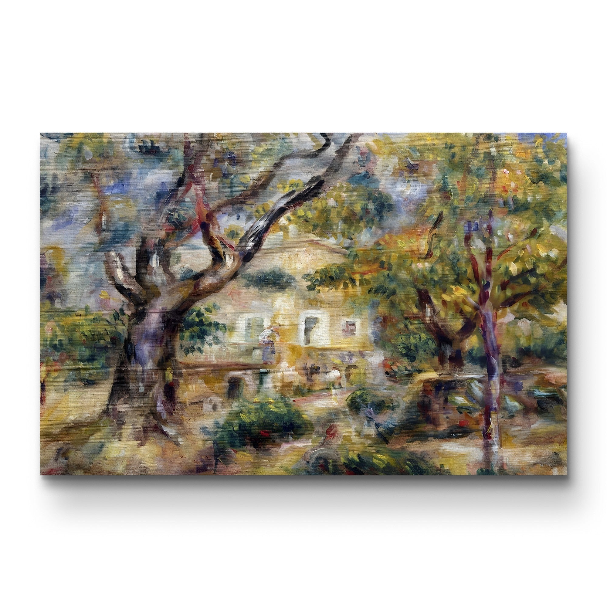 The Farm at Les Collettes, Cagnes – Pierre-Auguste Renoir Wall Art | Impressionist Provençal Canvas Print