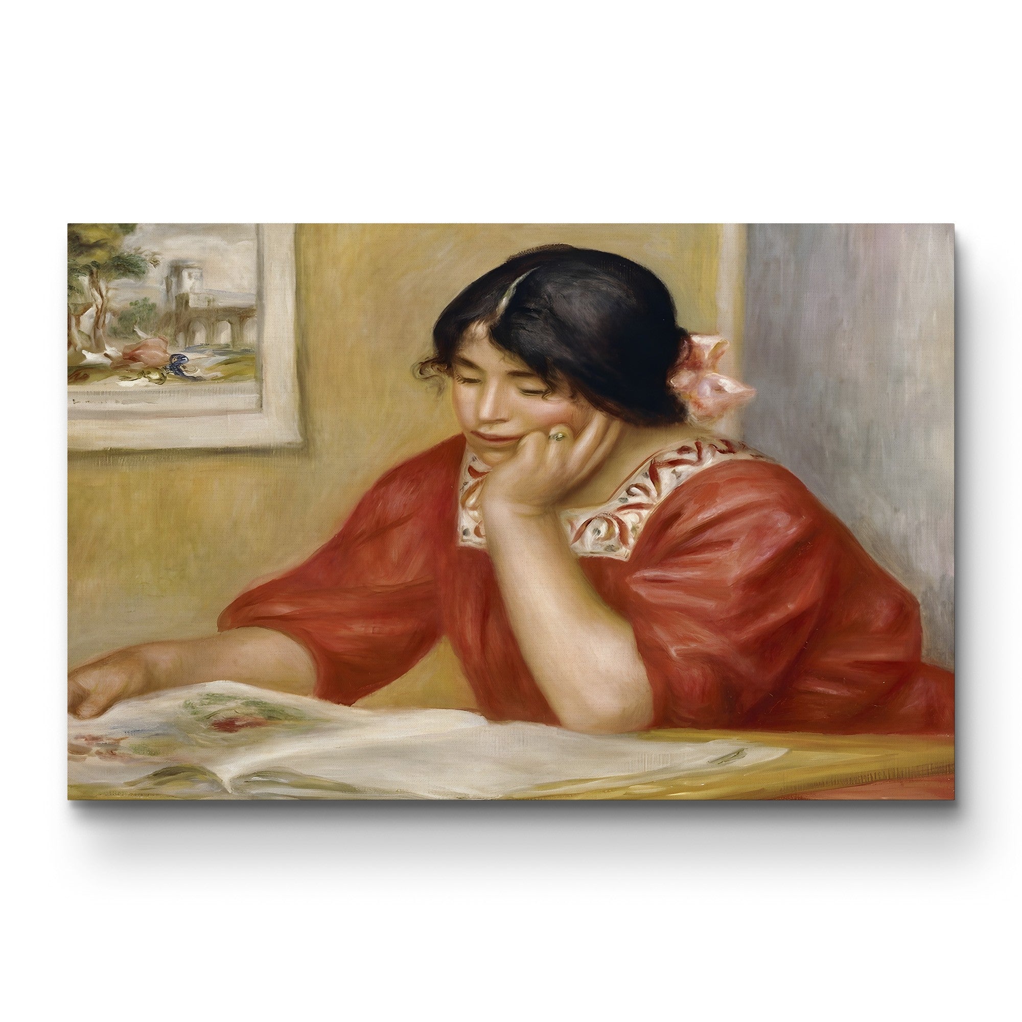 Léontine Reading, 1909 – Renoir Wall Art | Impressionist Portrait