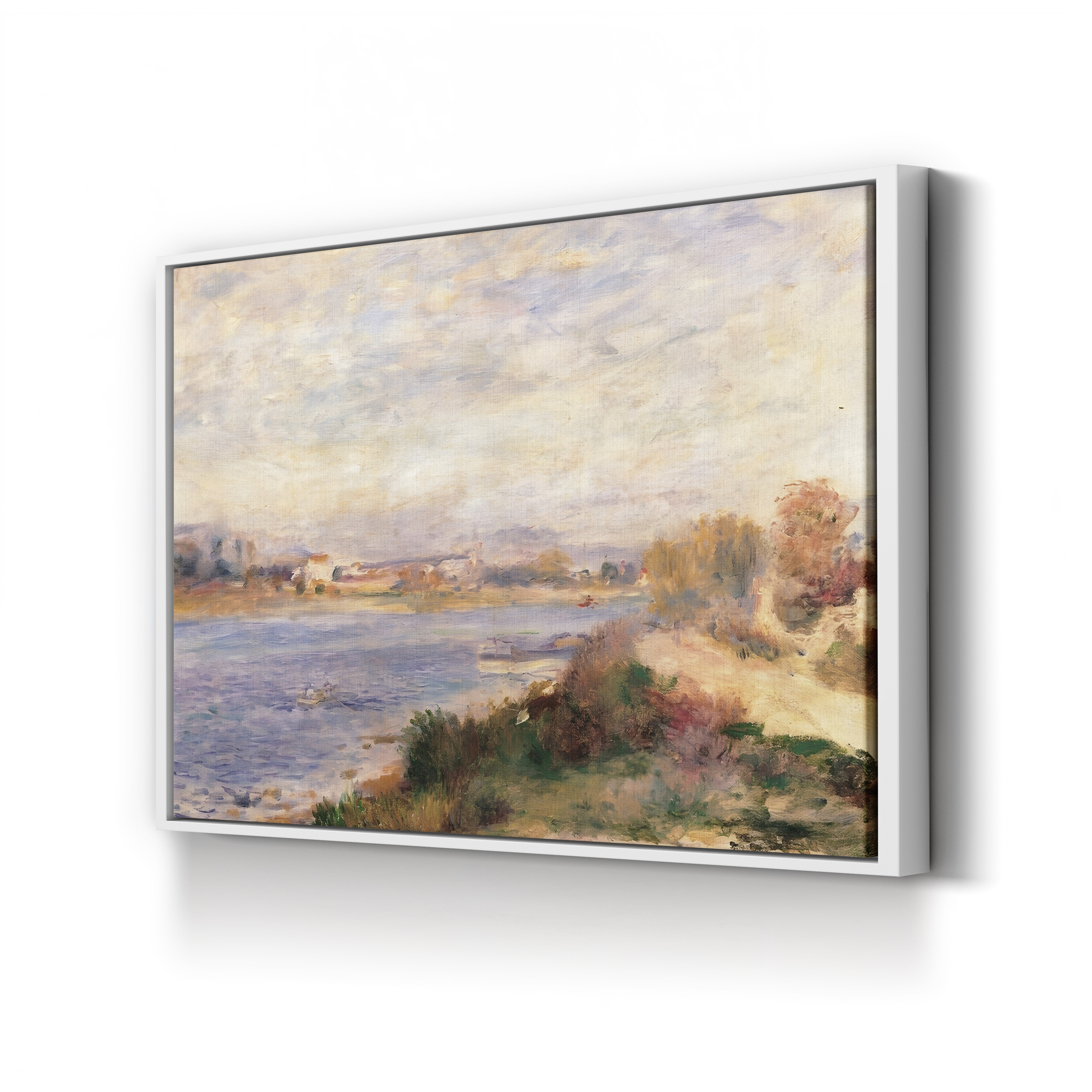 The Seine at Argenteuil, 1873 – Pierre-Auguste Renoir Wall Art | Impressionist River Canvas Print