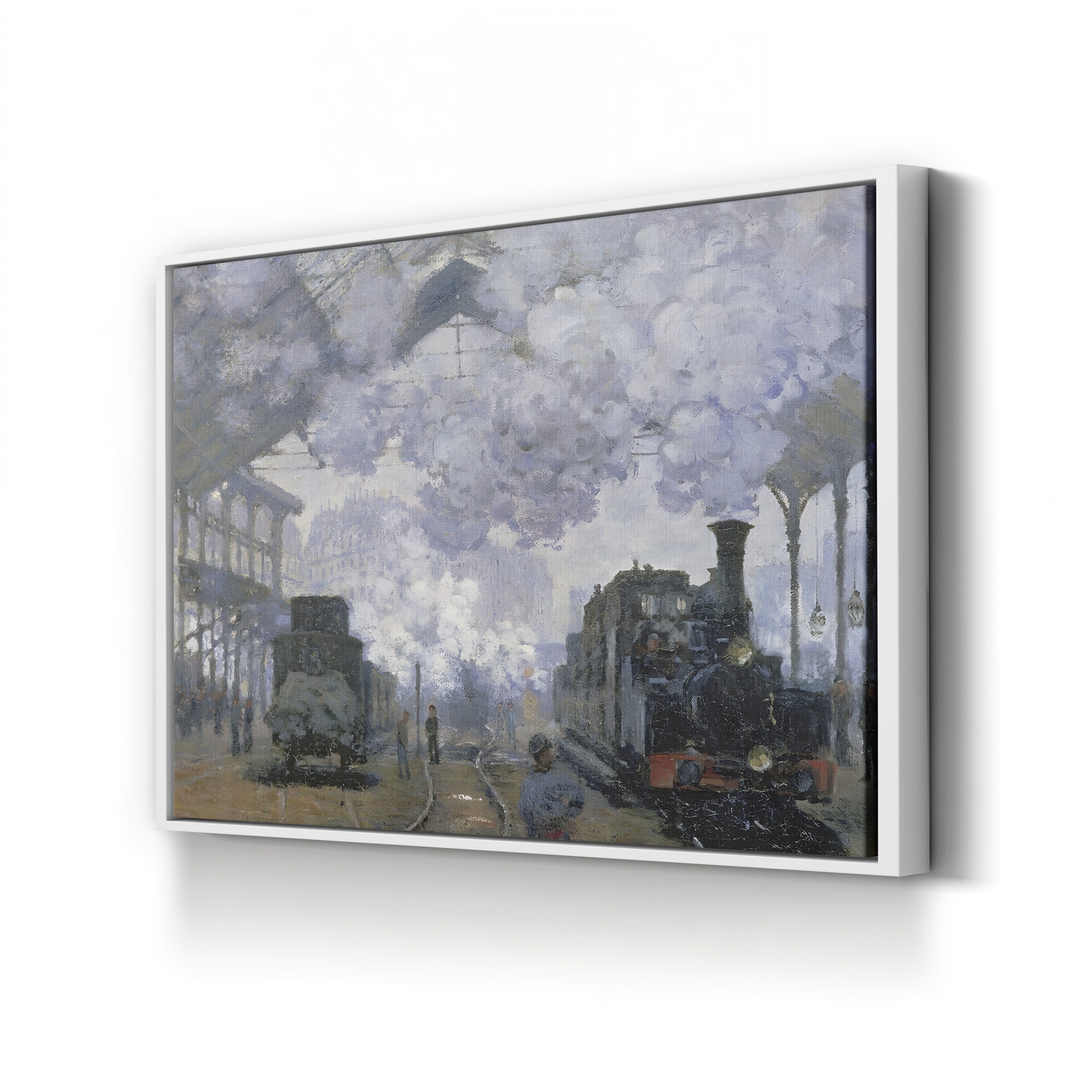 The Gare Saint-Lazare, Arrival of a Train (Gare Saint-Lazare, l’Arrivée d’un Train), 1877 by Claude Monet
