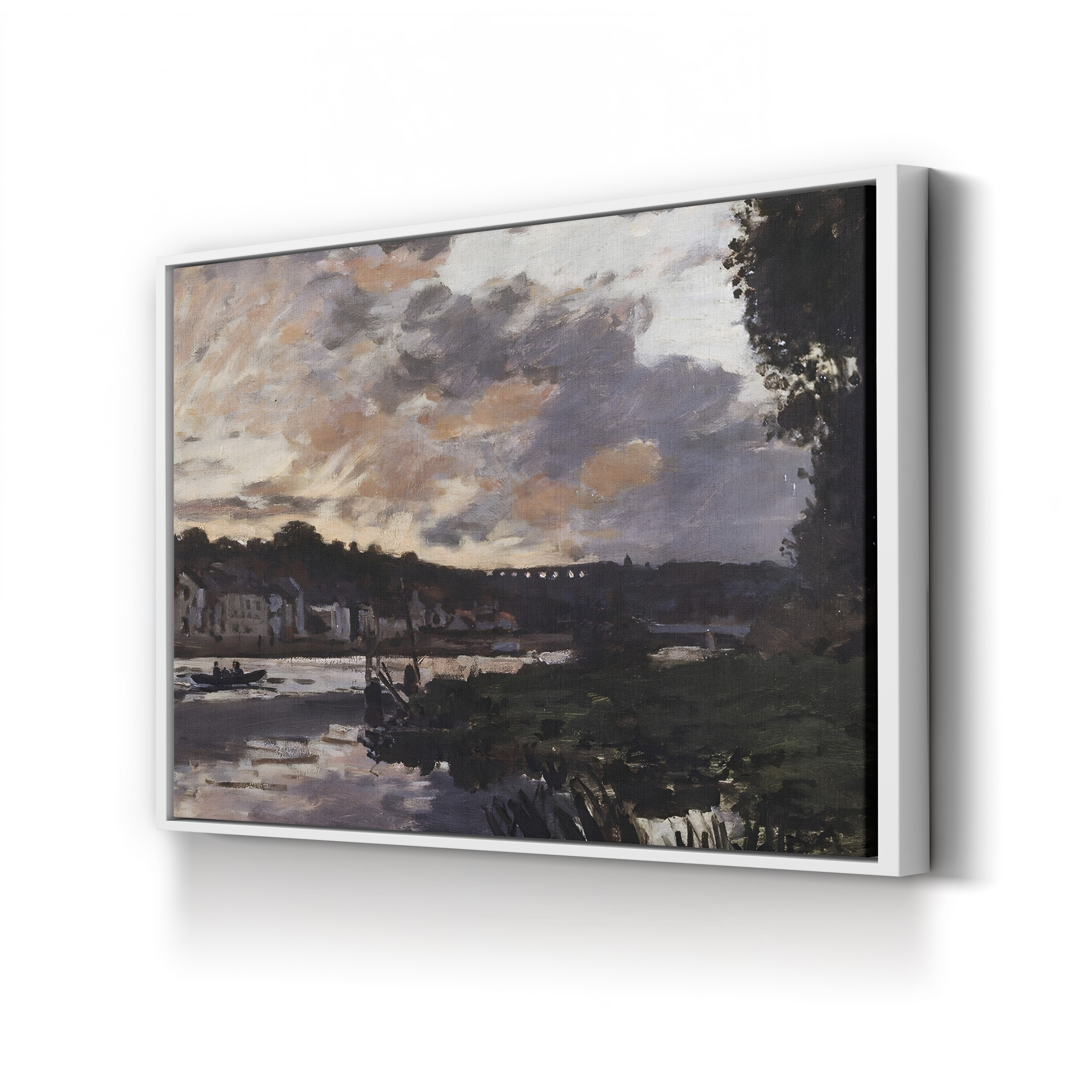 The Seine at Bougival in the Evening, 1869 by Claude Monet