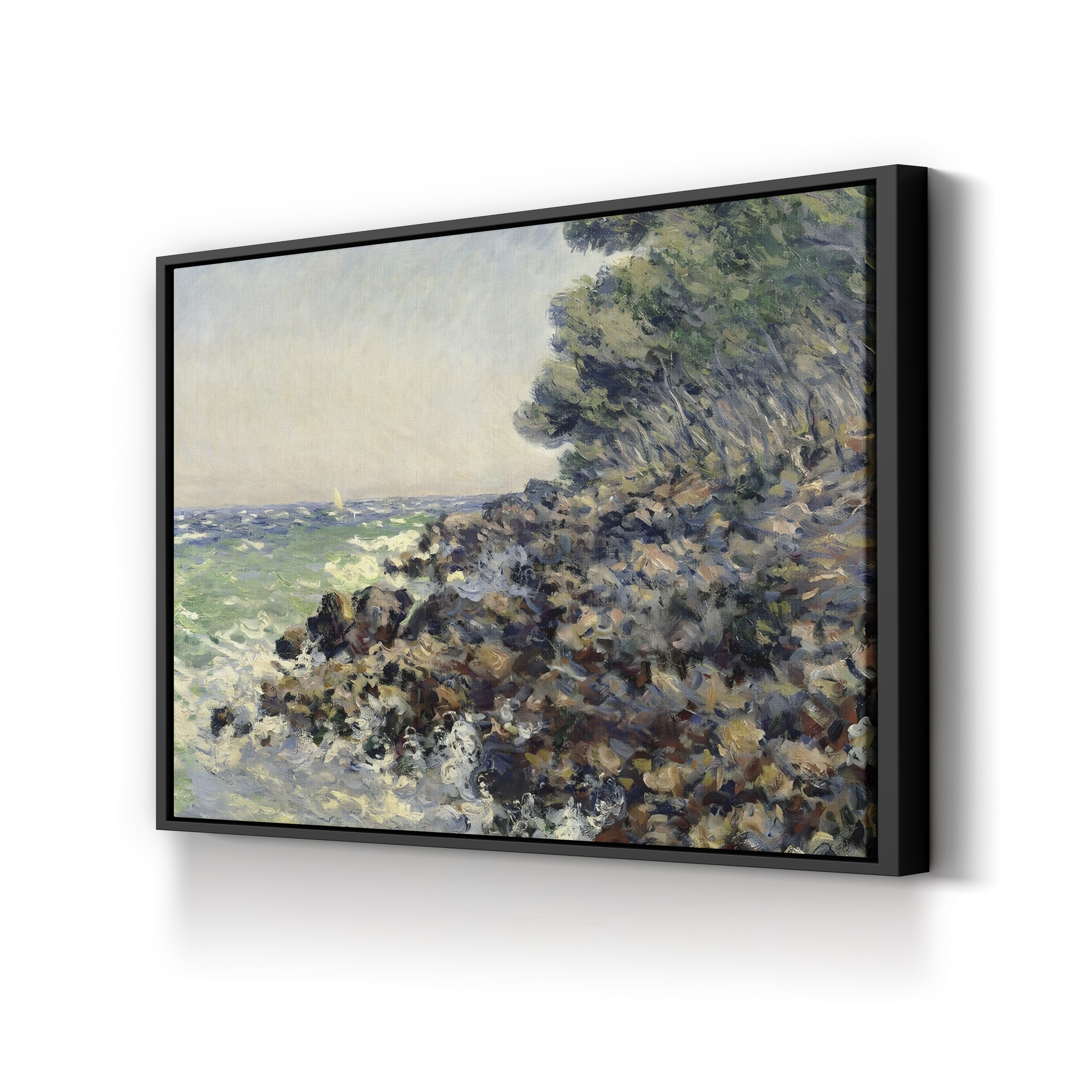Cap Martin, 1884 – Claude Monet Wall Art | Impressionist Mediterranean Coast Canvas Print