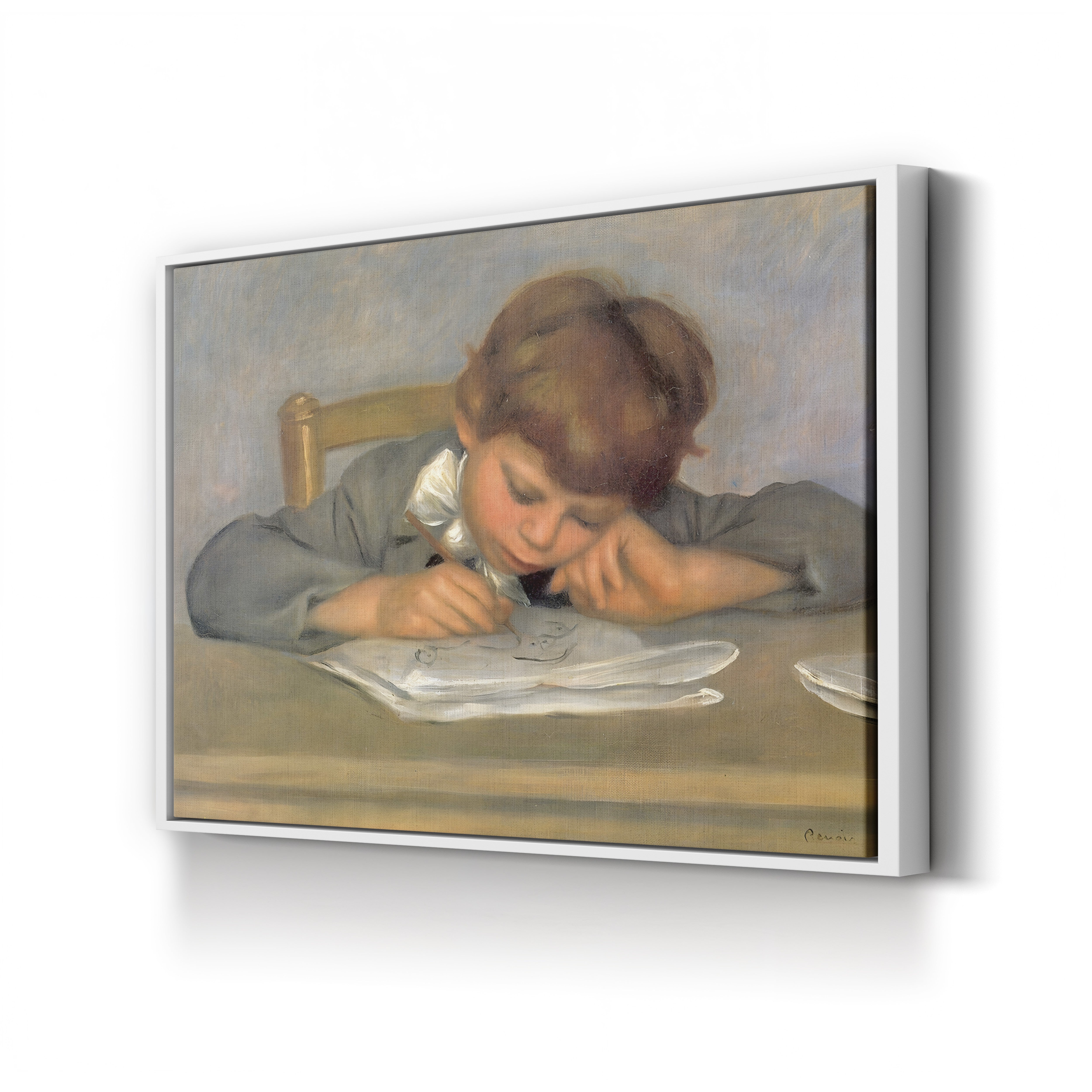 The Artist's Son Jean Drawing – Pierre-Auguste Renoir Wall Art | Impressionist Portrait Canvas Print