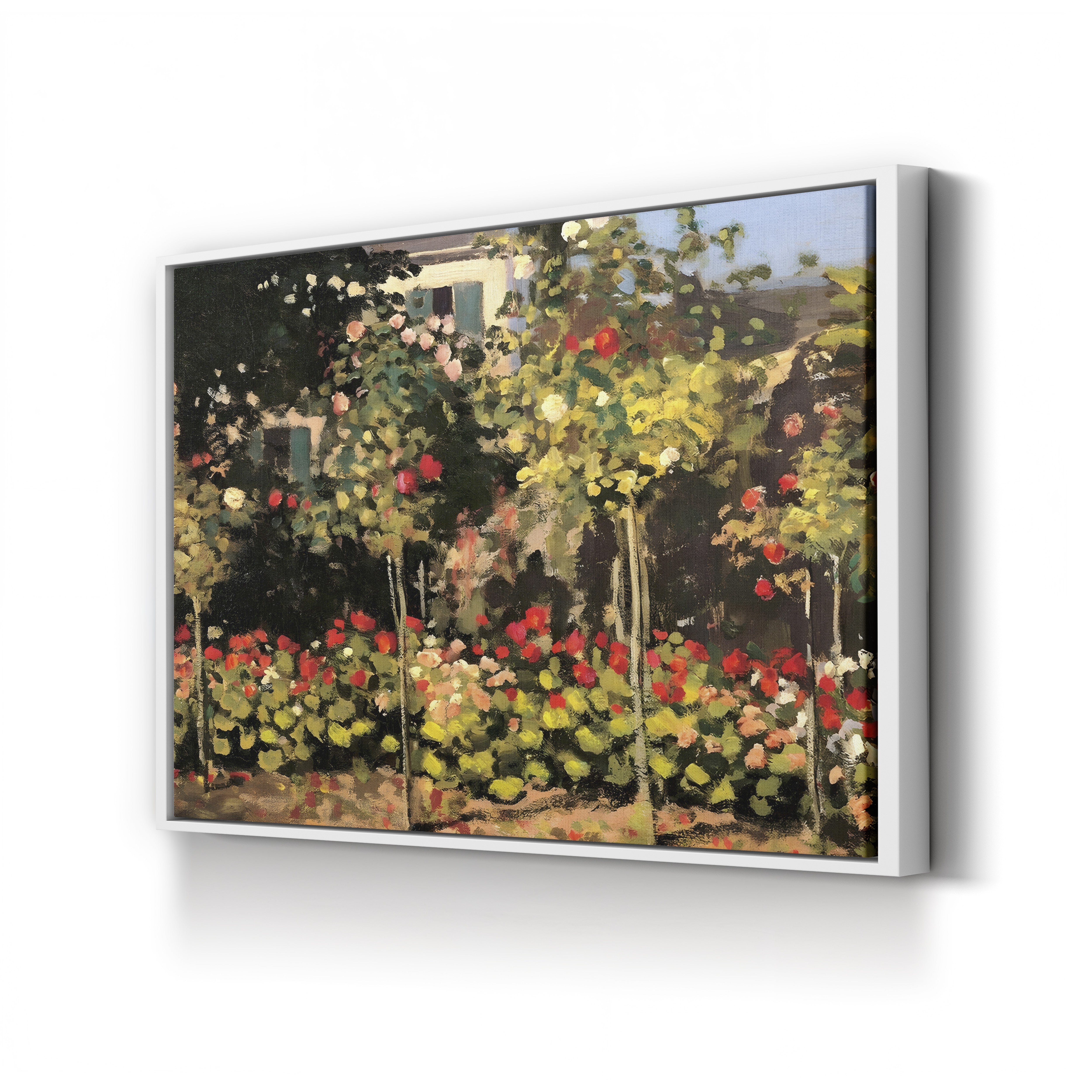 Garden at Sainte-Adresse Detail, 1867 – Claude Monet Wall Art | Musée d'Orsay Impressionist Canvas Print