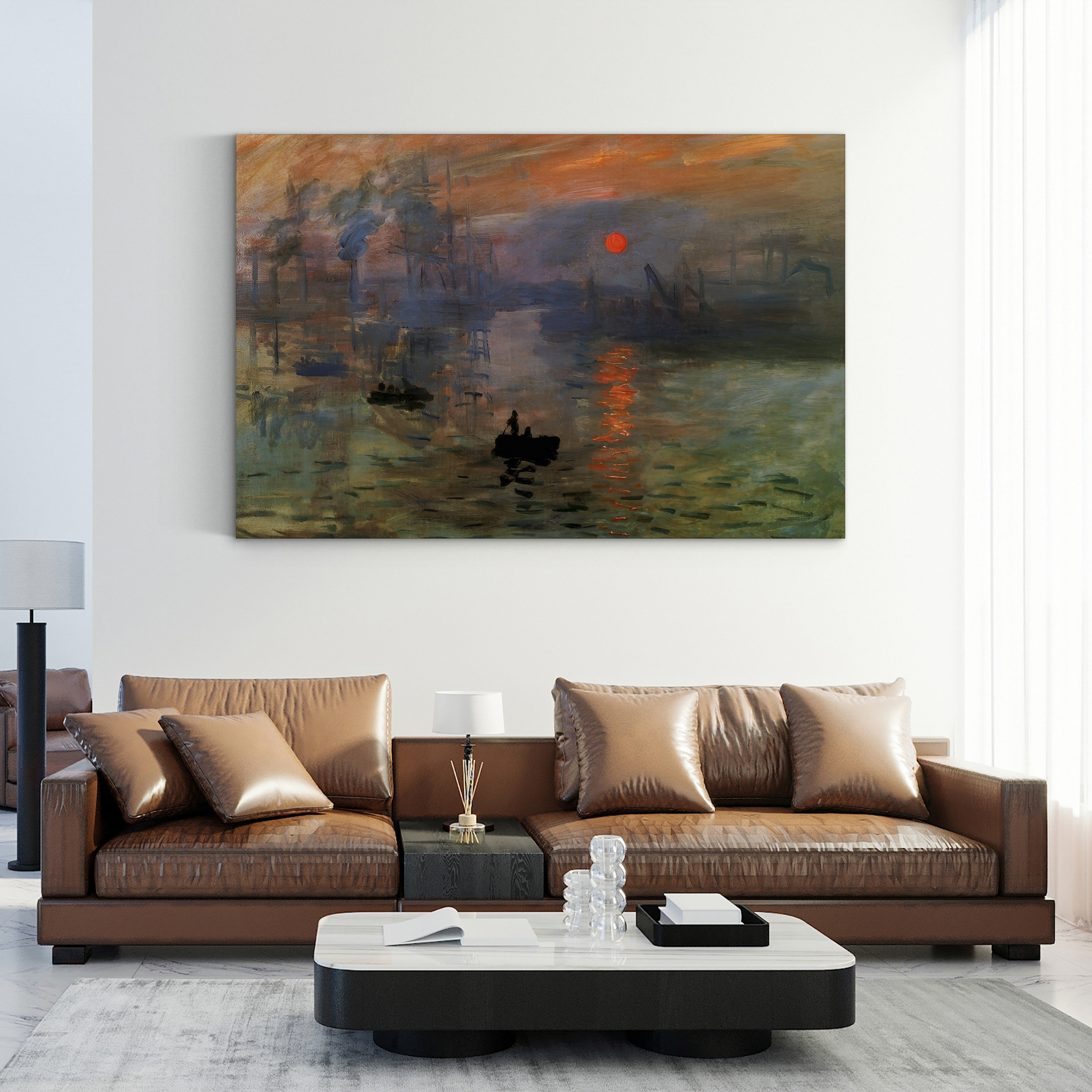 Impression, Sunrise – Claude Monet Wall Art | Foundational Impressionist Harbour Canvas Print