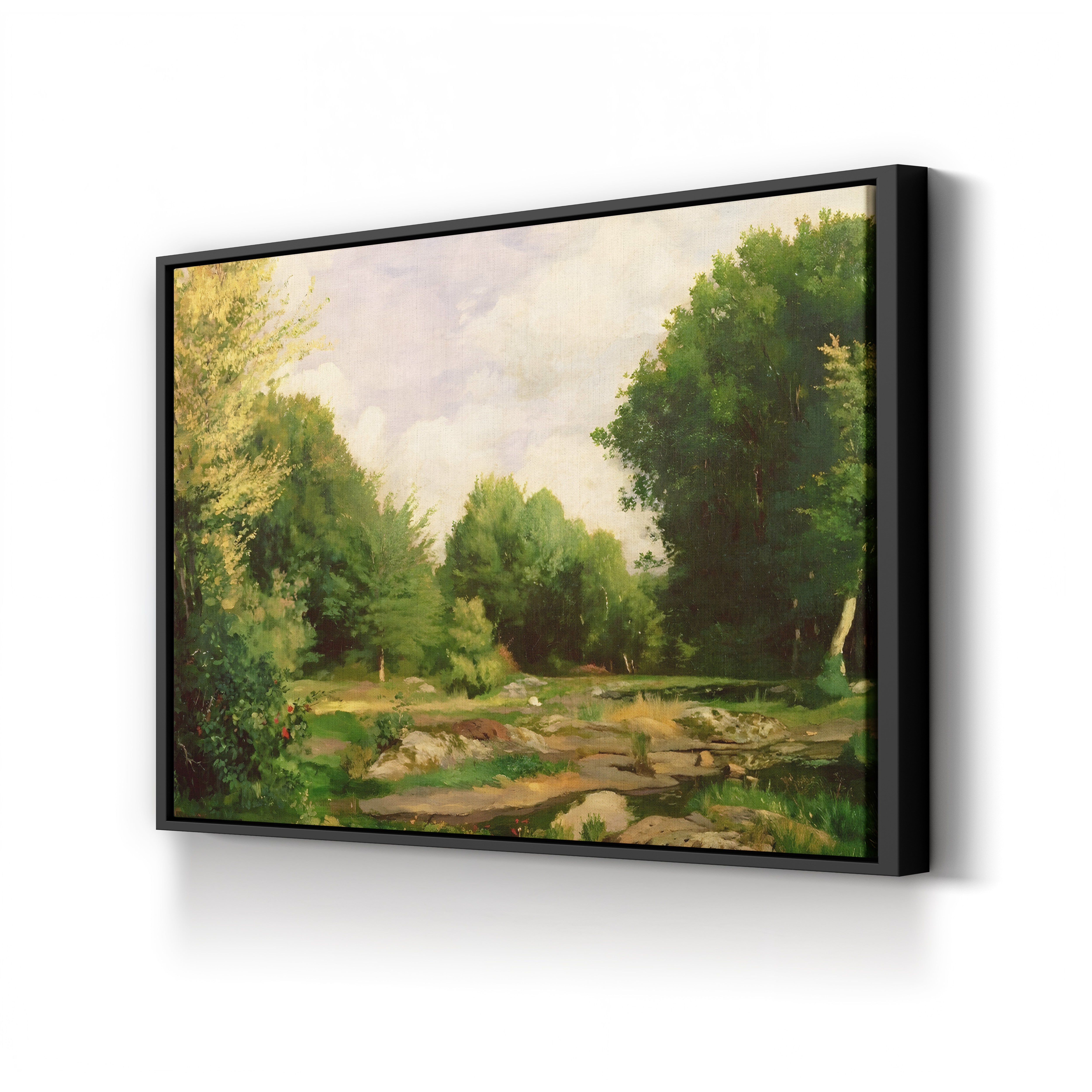 Clearing in the Woods, 1865 – Pierre-Auguste Renoir Wall Art | Early Impressionist Landscape Canvas Print