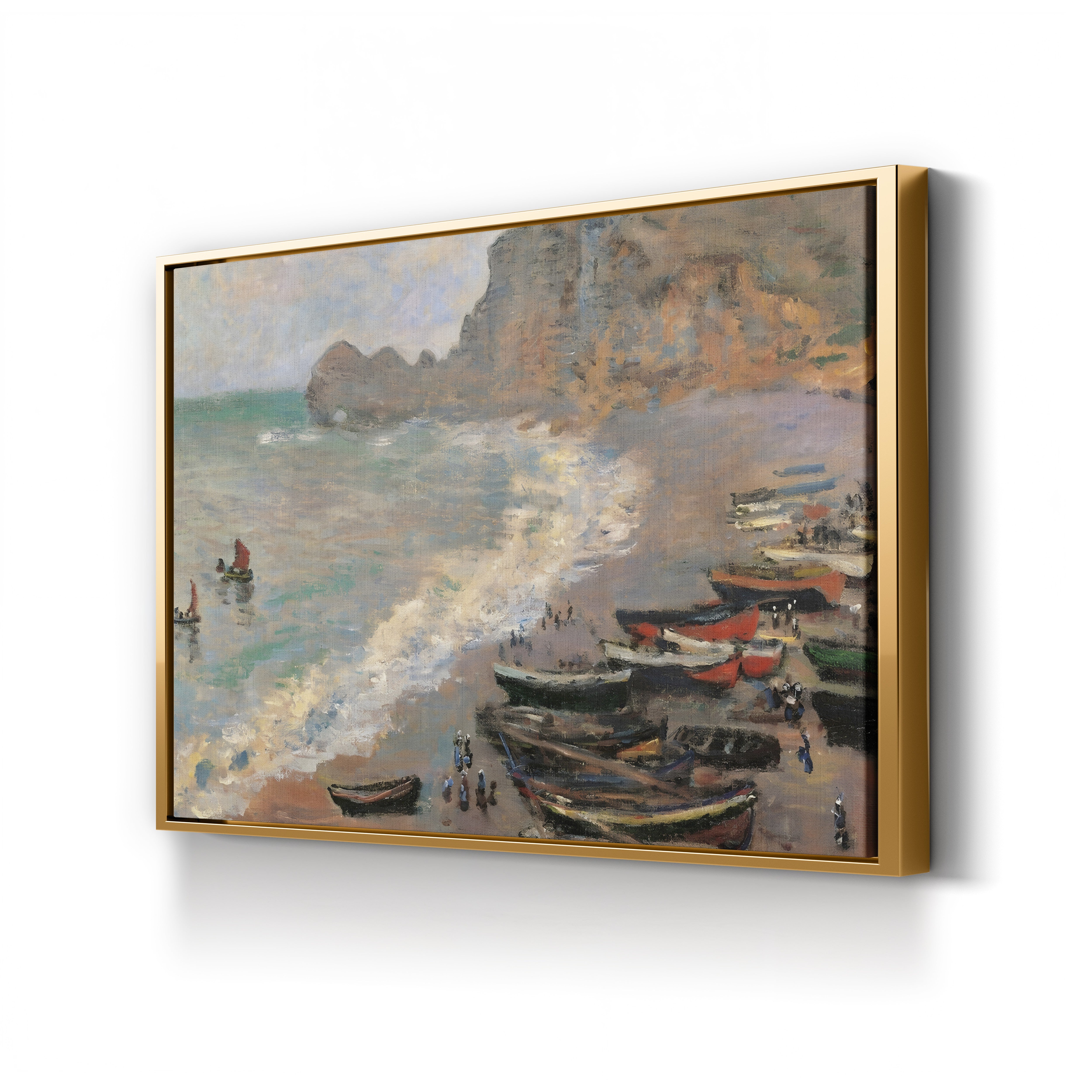 Étretat, the Beach, 1883 – Claude Monet Wall Art | Impressionist Coastal Seascape Print | Musée d'Orsay