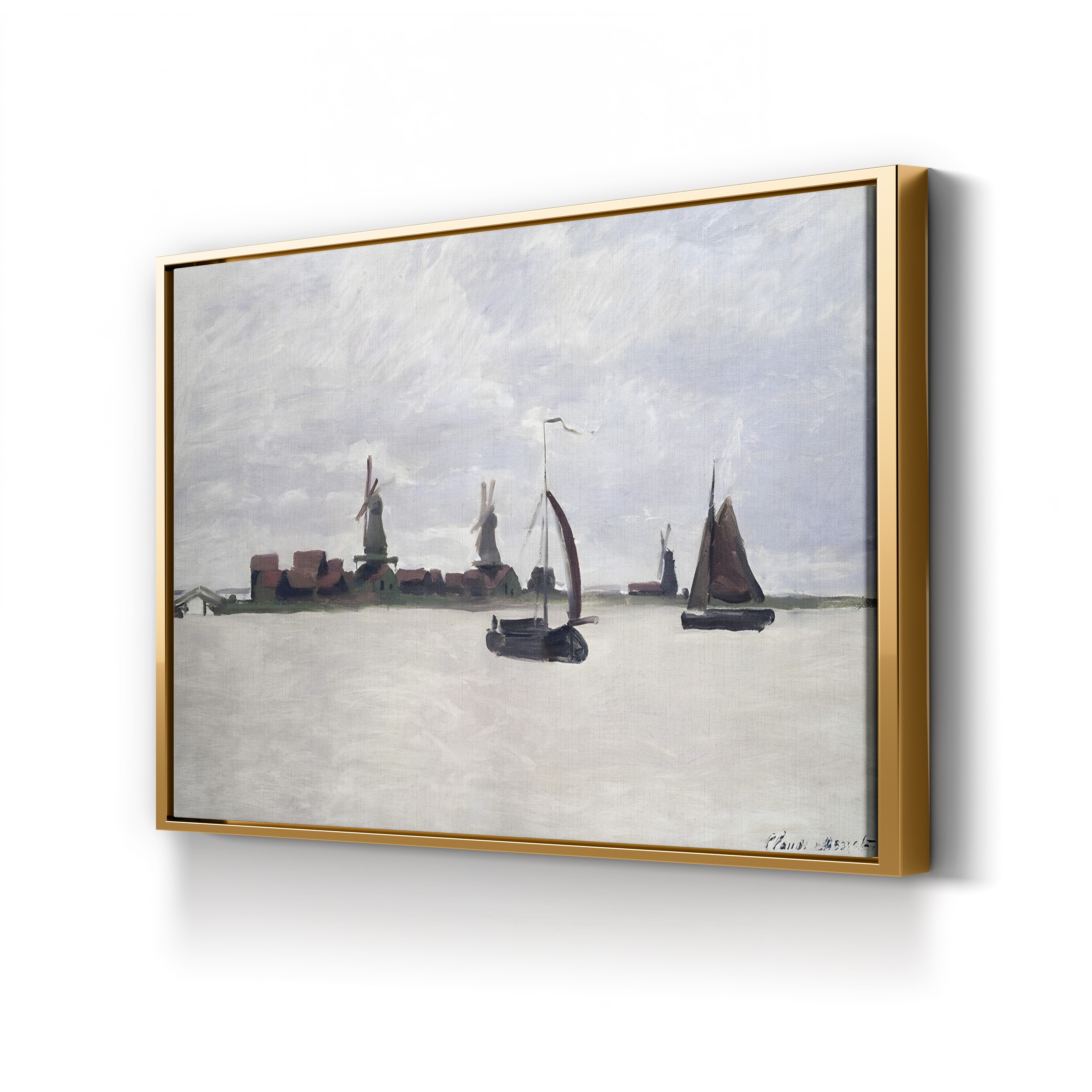 The Outer Harbour at Zaandam (De Voorzaan), 1871 by Claude Monet