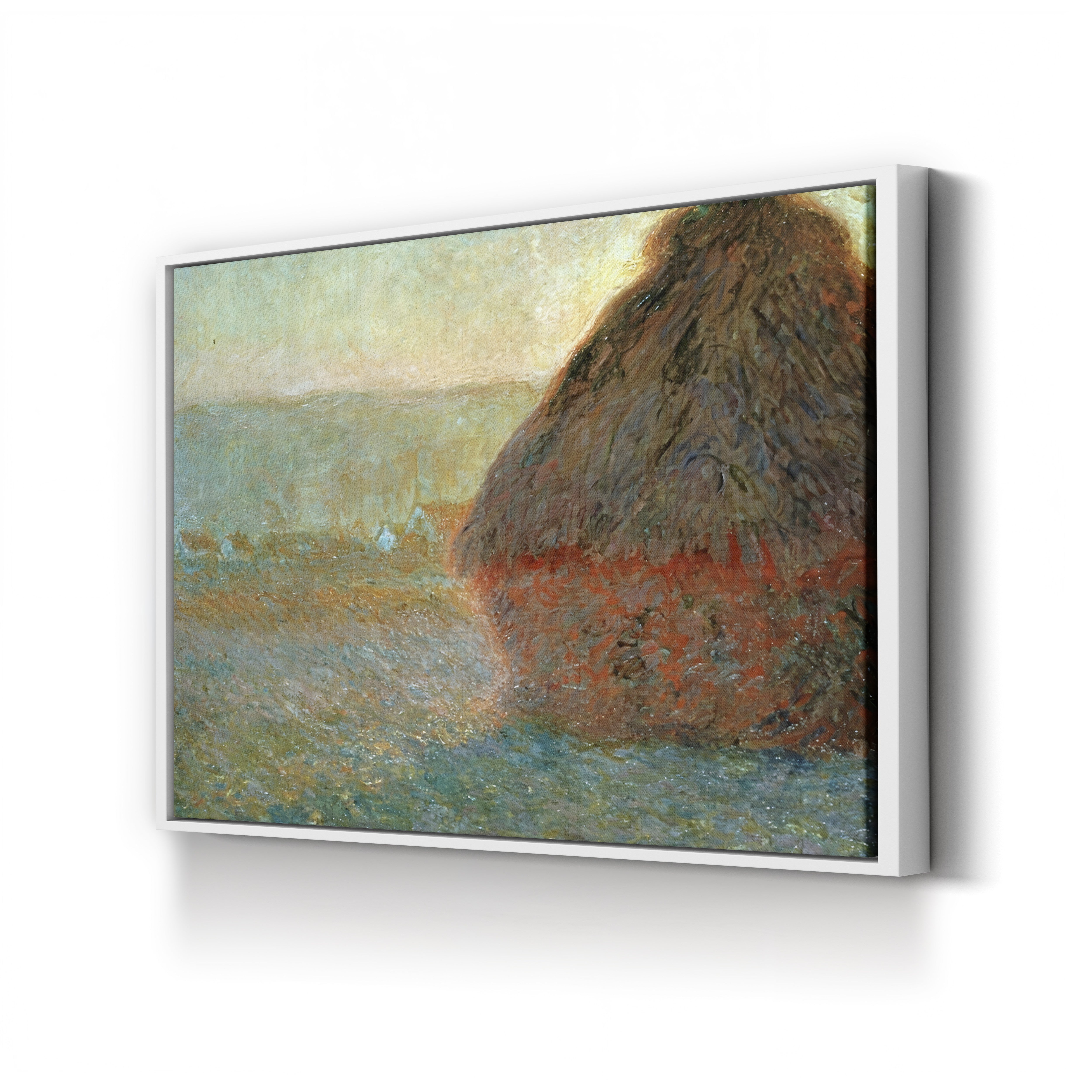 Haystack at Sunset – Claude Monet Wall Art | Iconic Meules Series Canvas Print