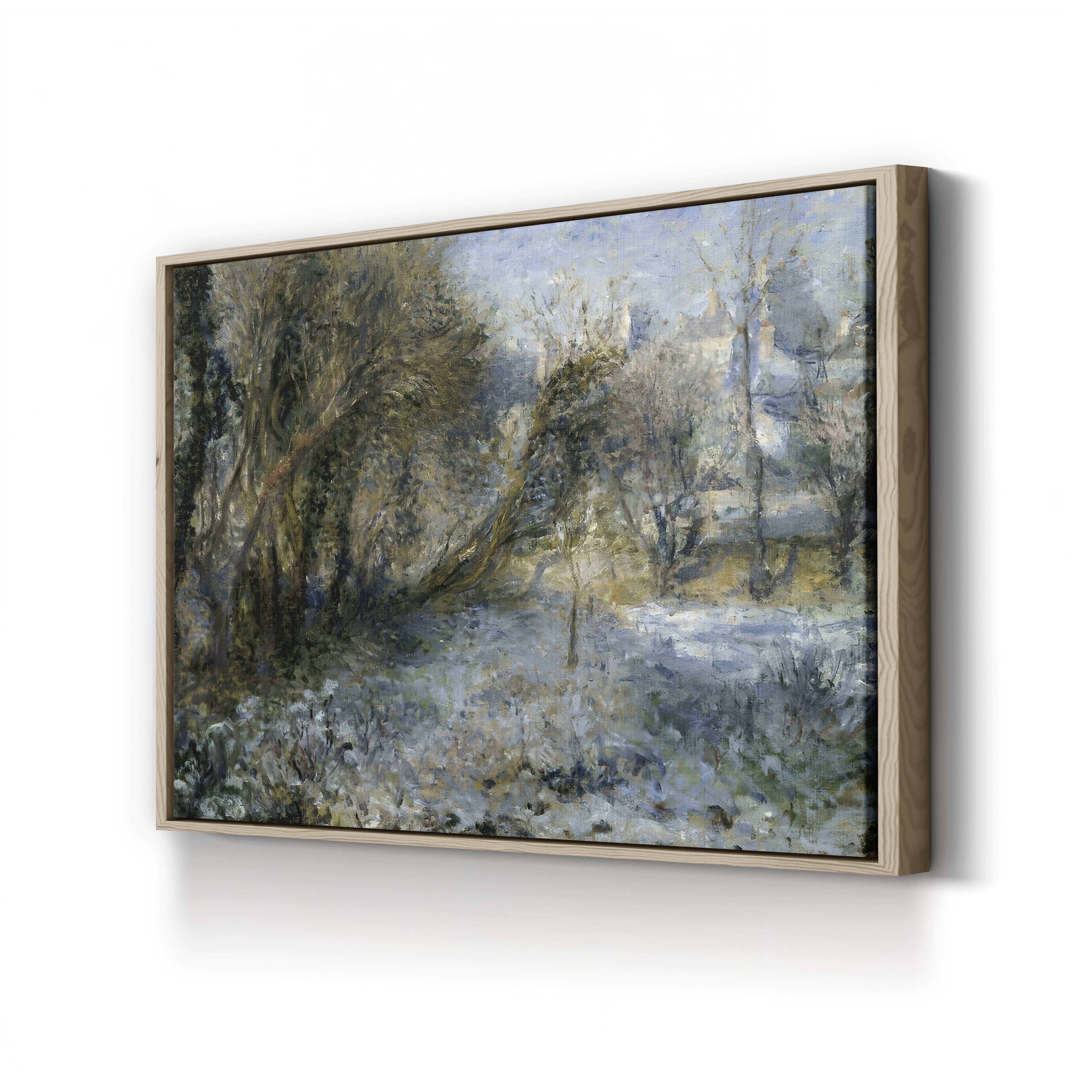 Snowy Landscape, c.1875 – Renoir Wall Art | Impressionist Winter Canvas Print