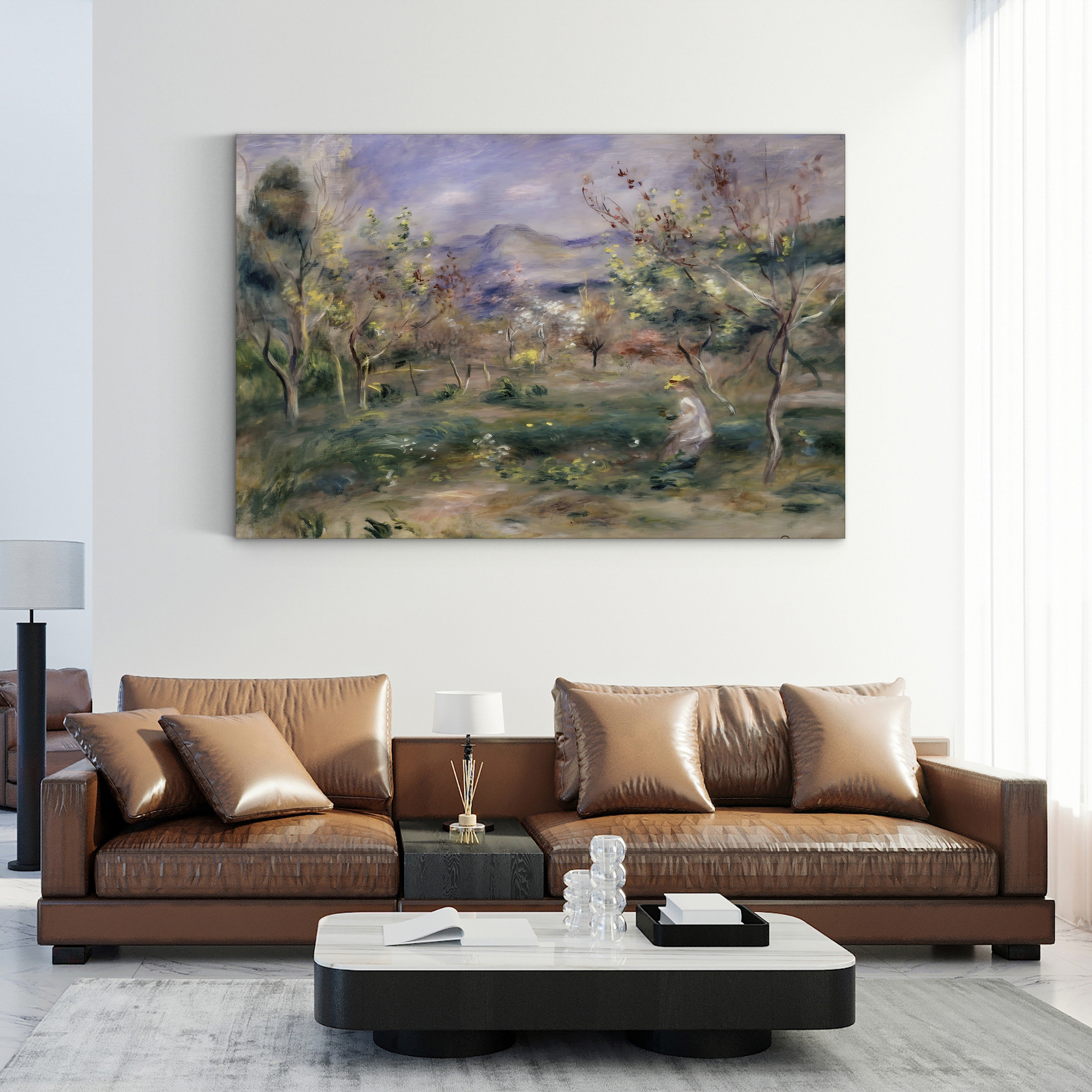 Orchard in Spring – Renoir Wall Art | Impressionist Landscape Canvas