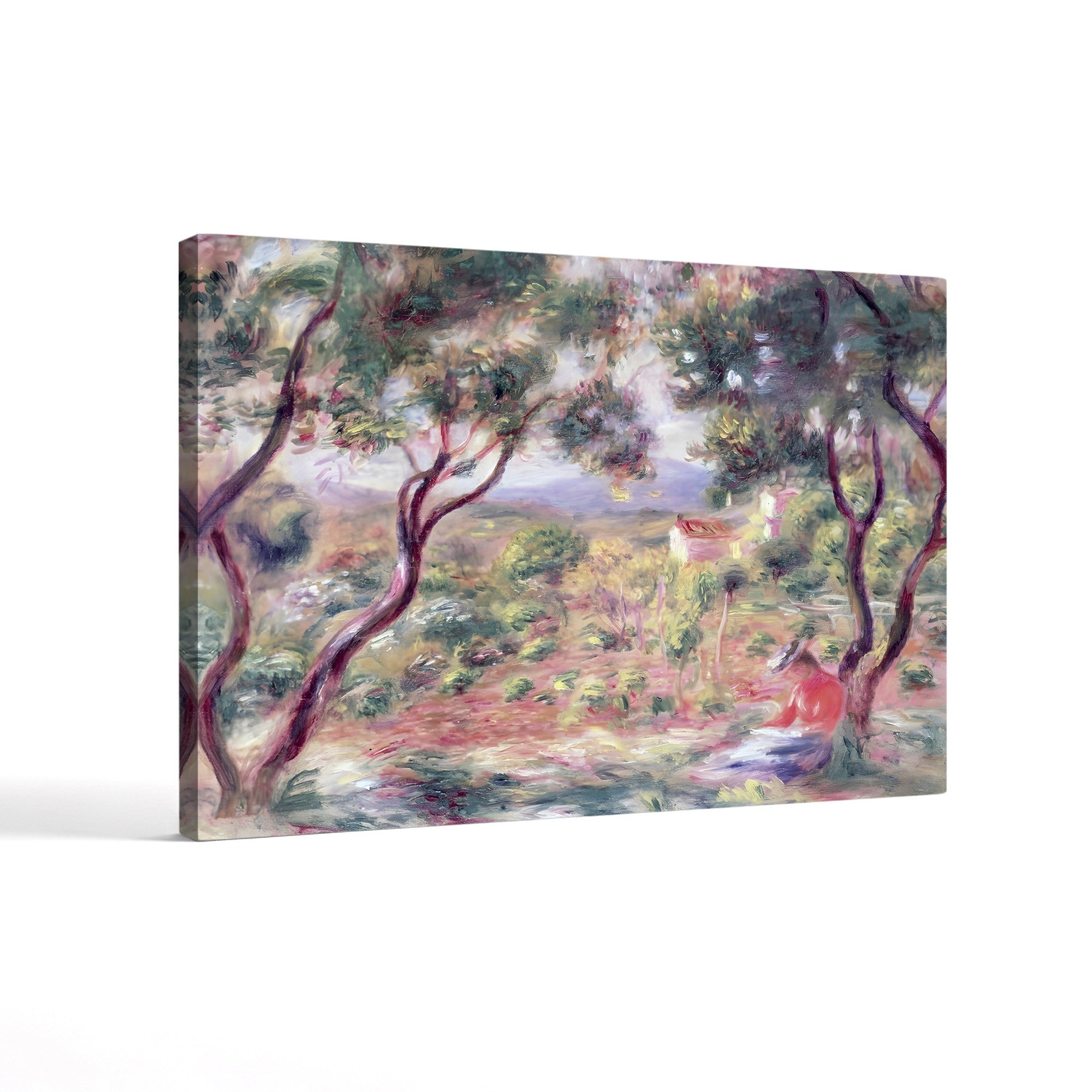 The Vines at Cagnes, 1906 – Pierre-Auguste Renoir Wall Art | Impressionist Landscape Canvas Print