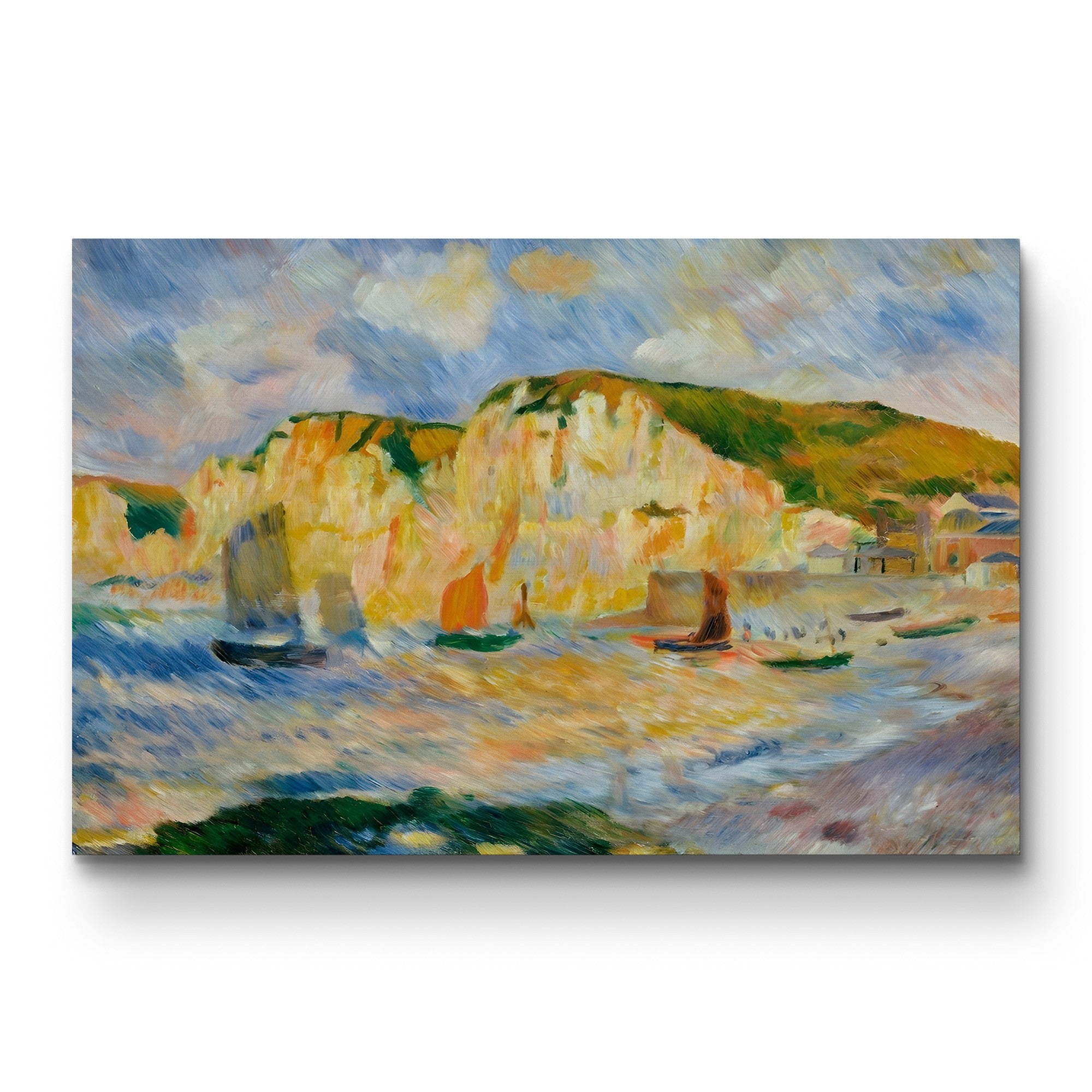Sea and Cliffs – Renoir Wall Art | Impressionist Seascape Canvas Print