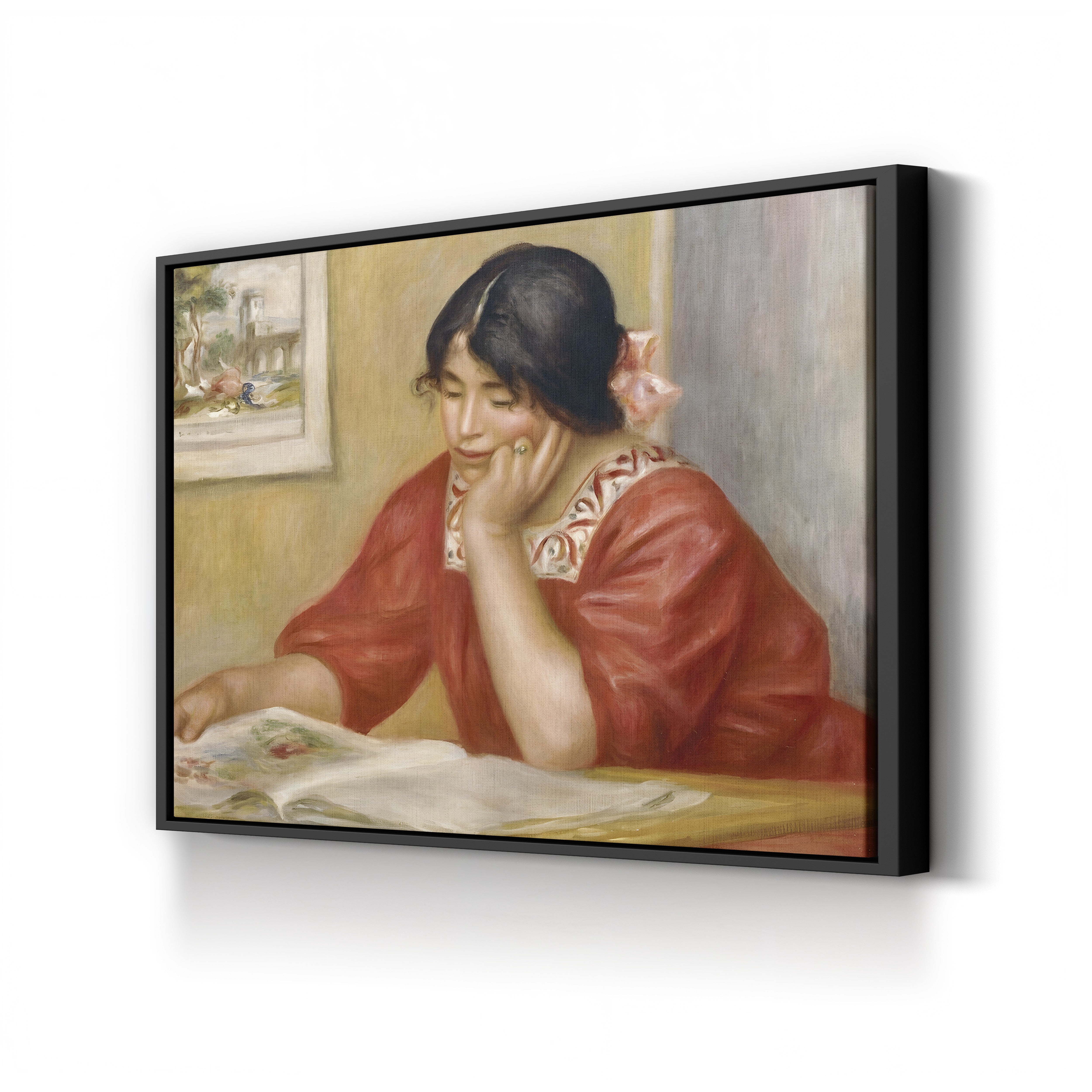 Léontine Reading, 1909 – Renoir Wall Art | Impressionist Portrait